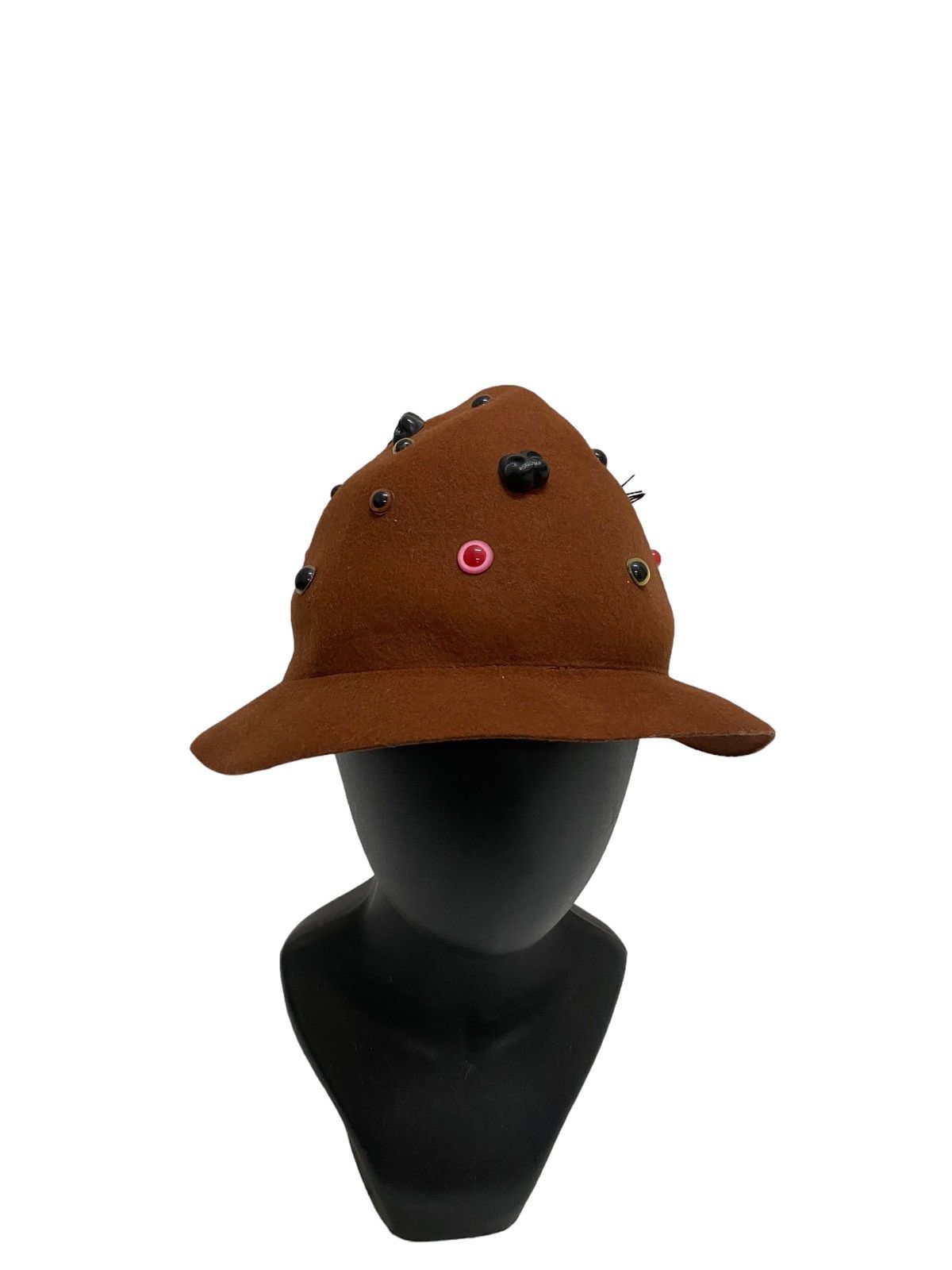 Art Comes First Rare Ne-net By Issey Miyake Beads Wool Hat Size ONE SIZE - 2 Thumbnail