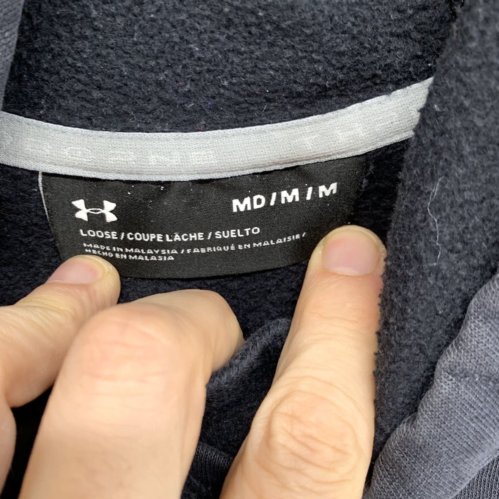 Under Armour Vintage Under Armour Women's Hoodie Cowl Neck Pullover Microfiber Sweatshirt Size Medium Charcoal Gray All Seasons Size M / US 6-8 / IT 42-44 - 4 Thumbnail
