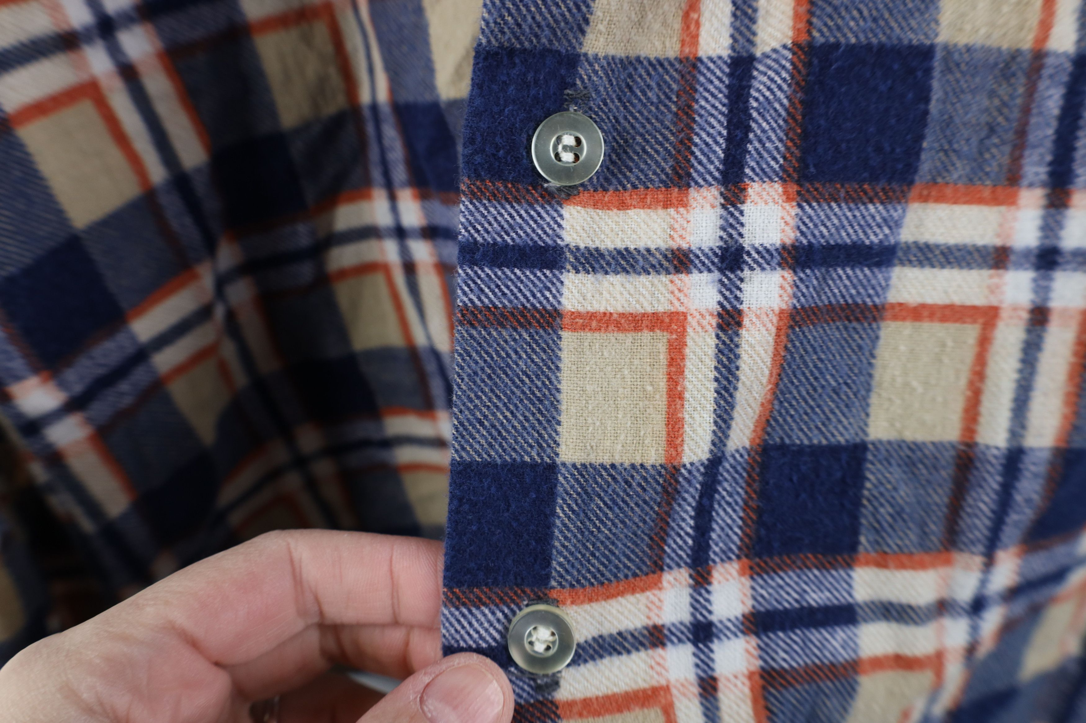 Vintage Vintage 60s 70s Streetwear Collar Button Shirt Plaid USA Size US S / EU 44-46 / 1 - 7 Thumbnail