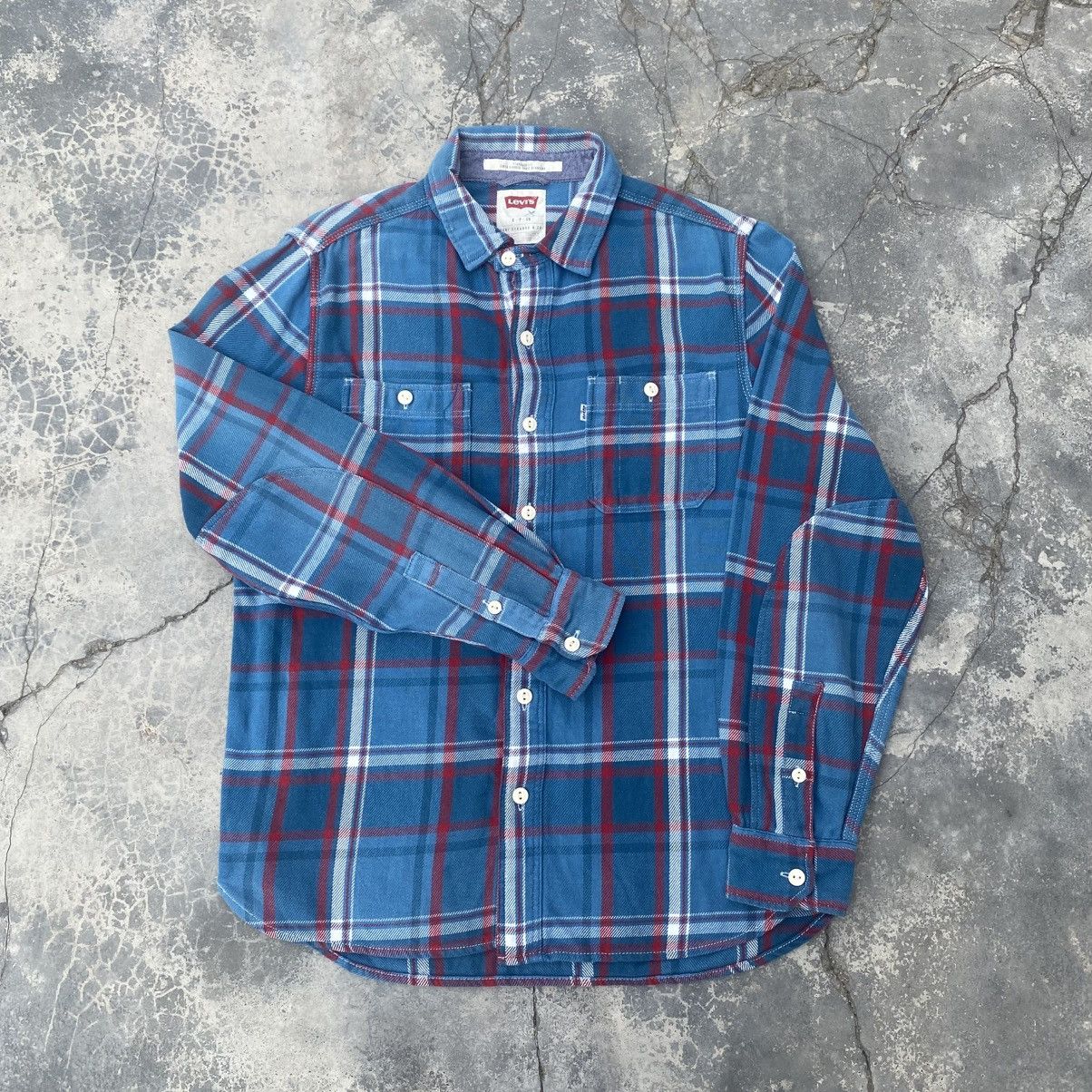 Levi's Y2K LEVIS Cotton Western Shirt White Tab Size US S / EU 44-46 / 1 - 1 Thumbnail