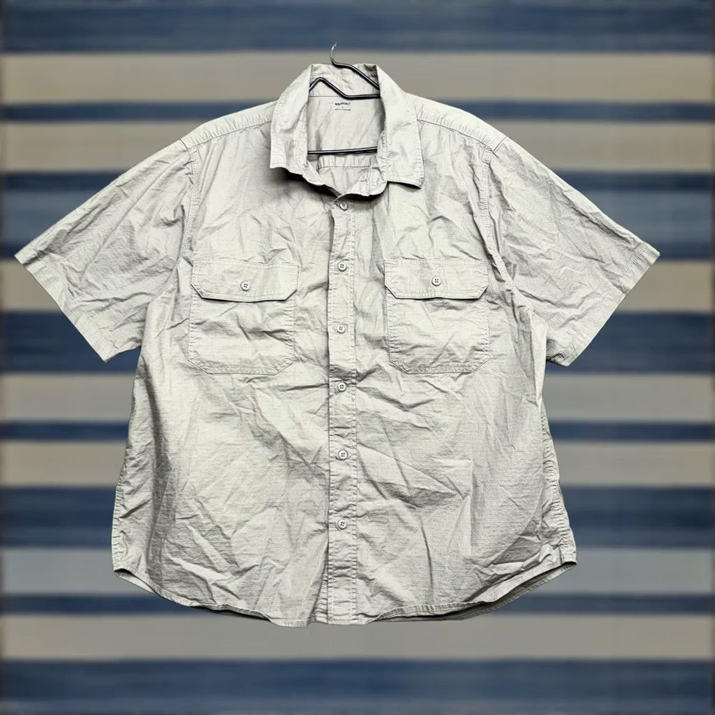 Vintage Brahma Shirt Mens XL Short Sleeve Button-Up Workwear Chest Pockets Green Solid Two Chest Pockets Button-Up Workwear Outdoor Mens XL Size US XL / EU 56 / 4 - 1 Thumbnail