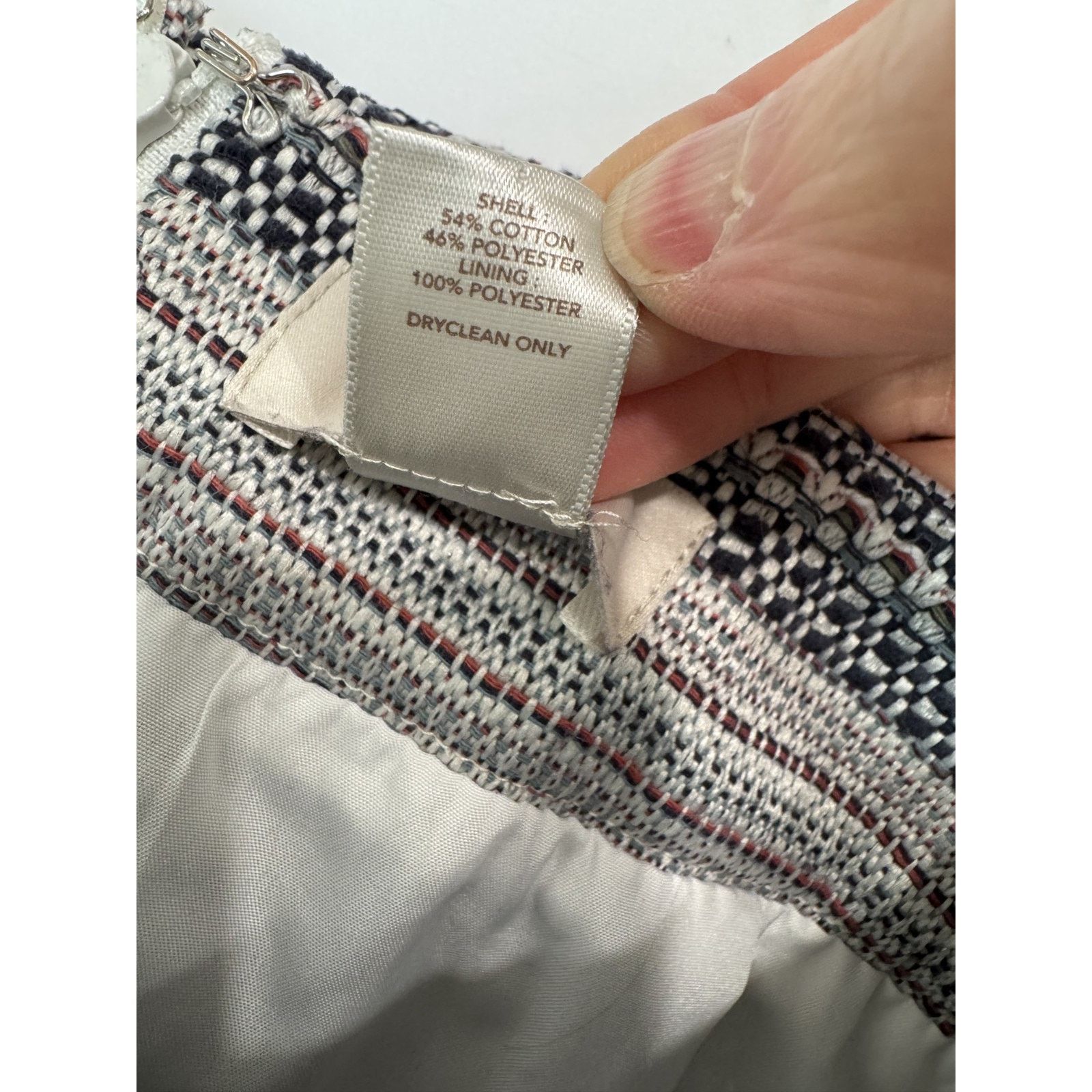 Loft LOFT Textured Woven Mini Skirt Boho Stripe Tweed Office 8 Size 30" / US 8 / IT 44 - 7 Thumbnail