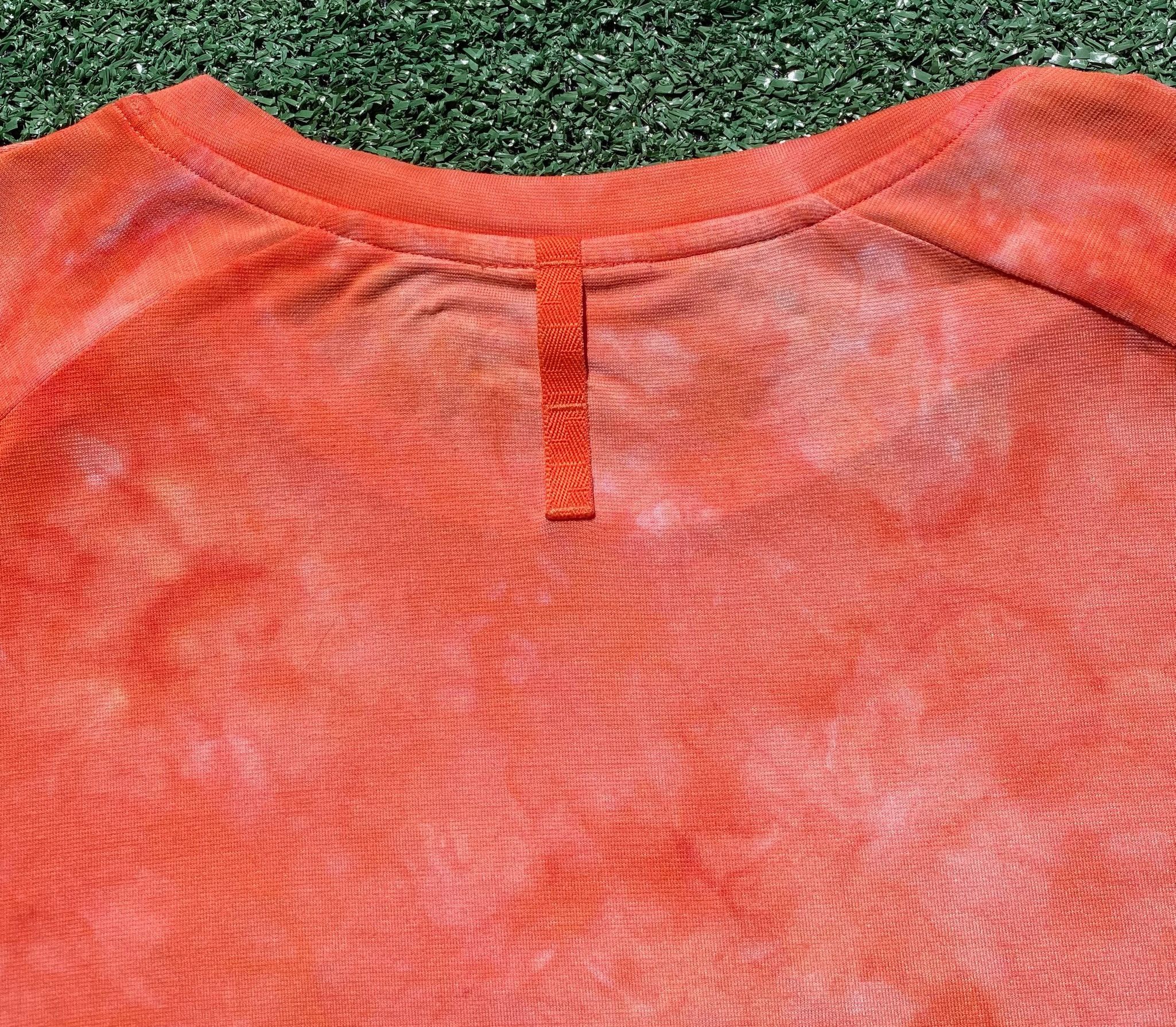 Lululemon Lululemon Always Agile White Warm Coral Tie-Dye Shirt Medium Size US M / EU 48-50 / 2 - 7 Thumbnail