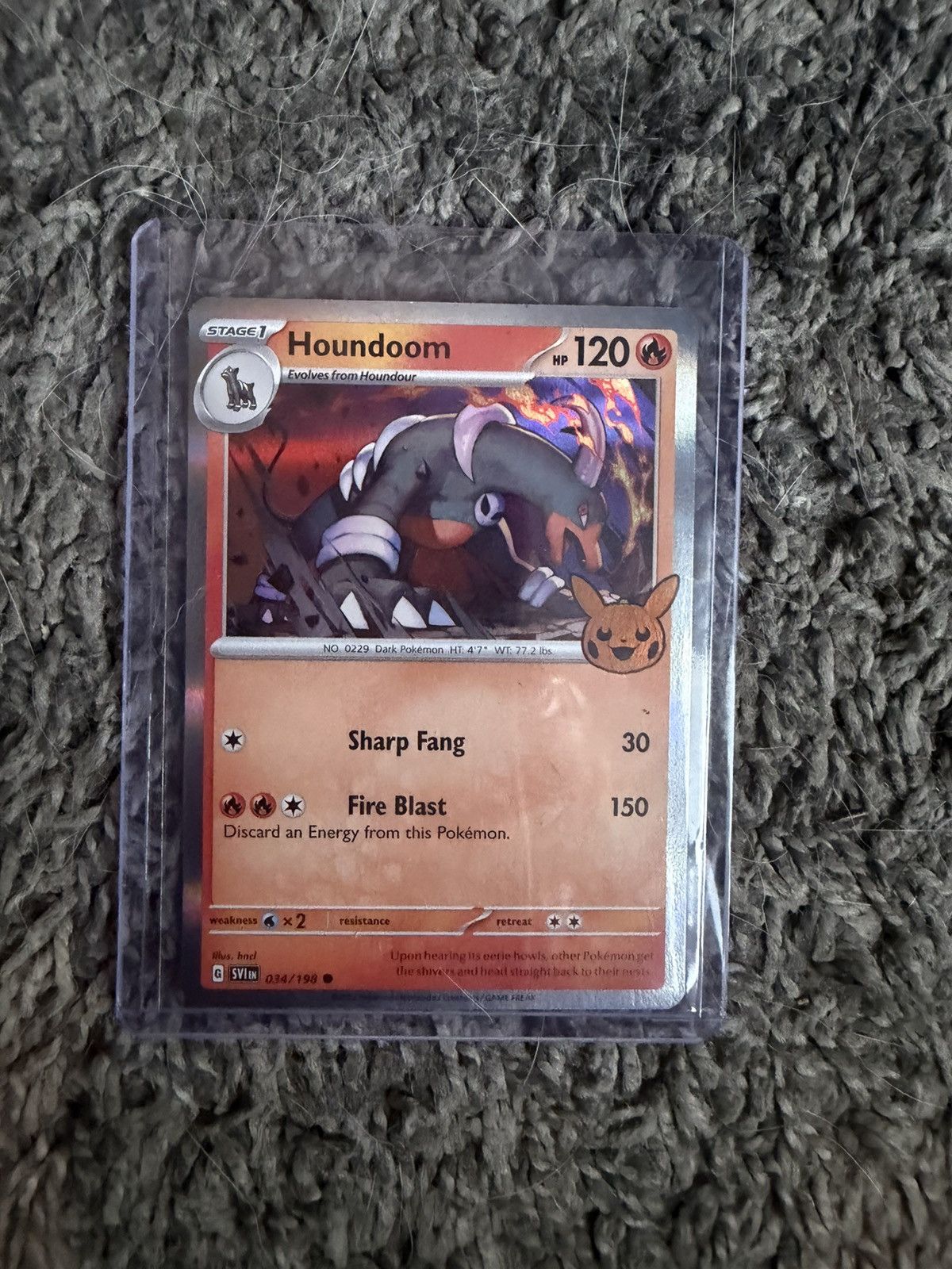 Pokemon 2023 Pokémon Houndoom Card Size ONE SIZE - 1 Thumbnail