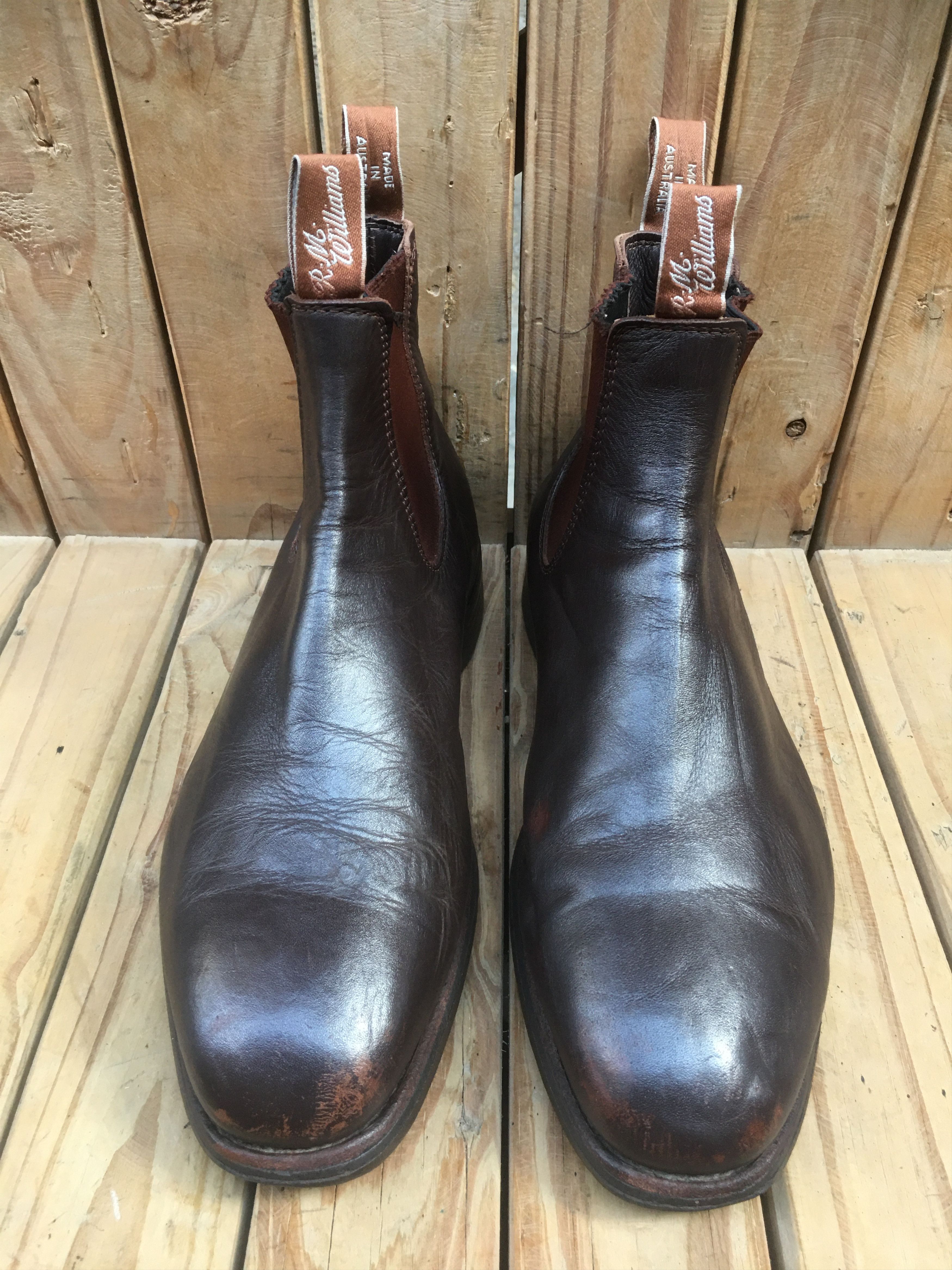 R.M. Williams RM Williams Brown Leather Boots Sz Uk 9.5 H USA 10.5 Size US 10.5 / EU 43-44 - 3 Thumbnail