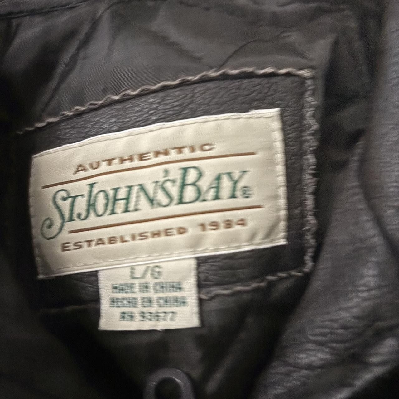 St. Johns Bay vintage st. john's bay dark brown leather
