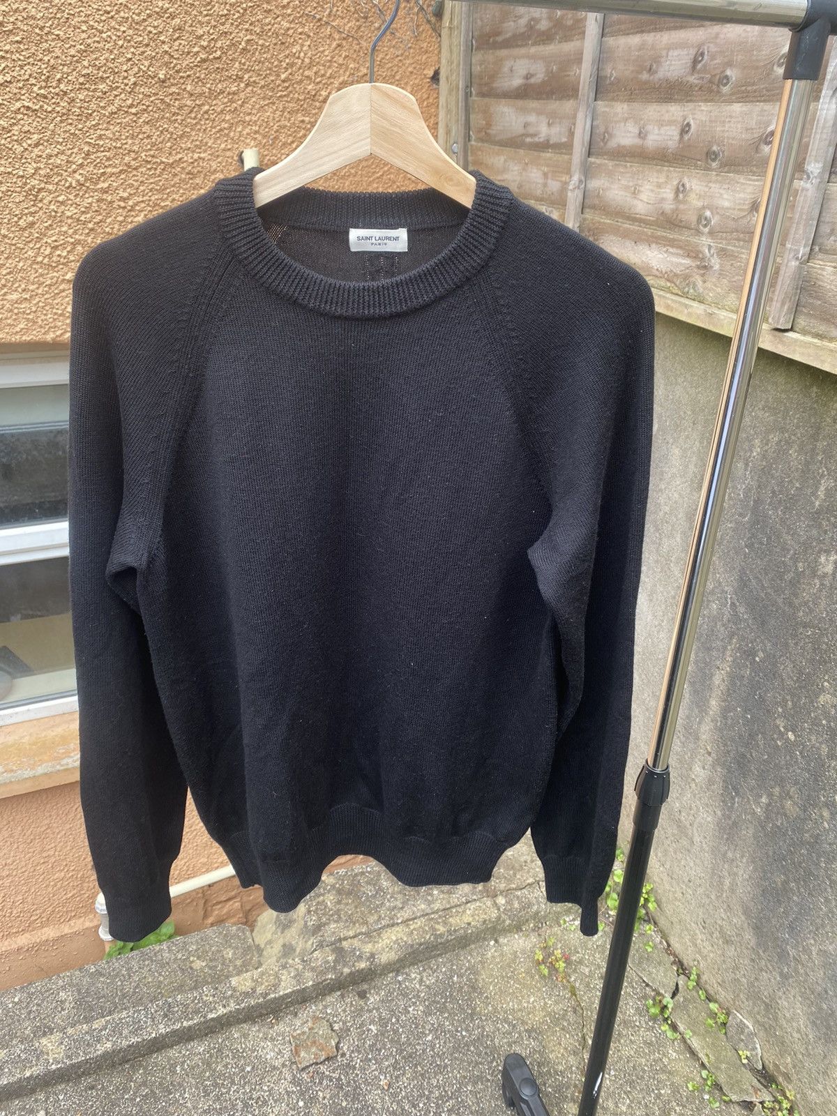 Saint Laurent Paris Saint laurent black wool sweater Size US M / EU 48-50 / 2 - 1 Thumbnail
