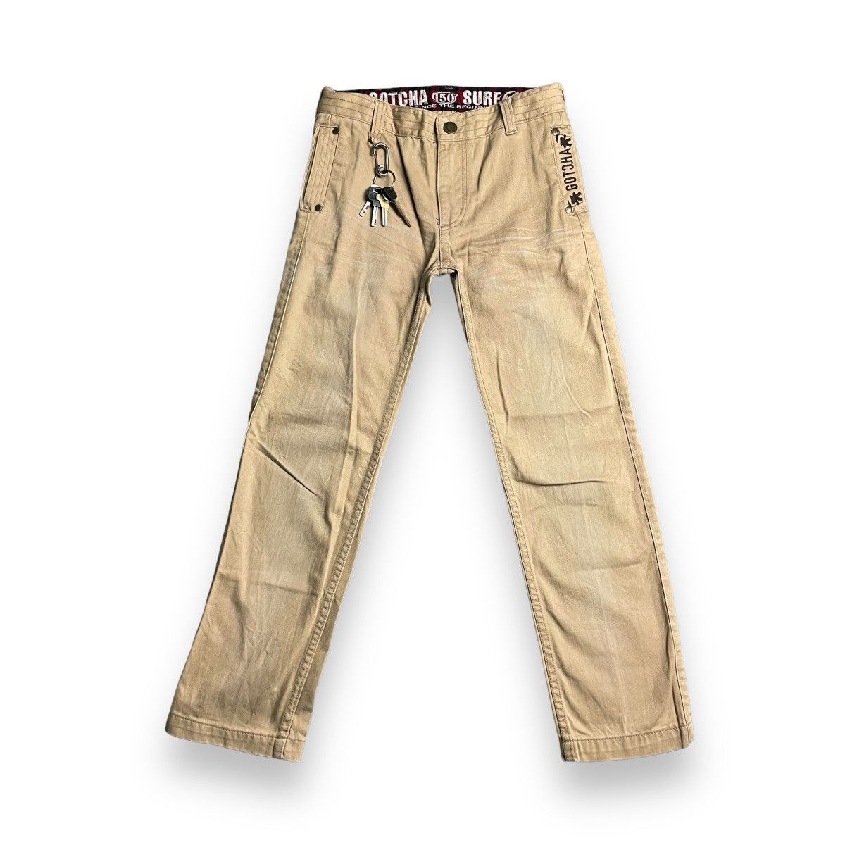 Y2K GOTCHA SURFWEAR EMBROIDERED WORDING HEAVYWEIGHT PANTS