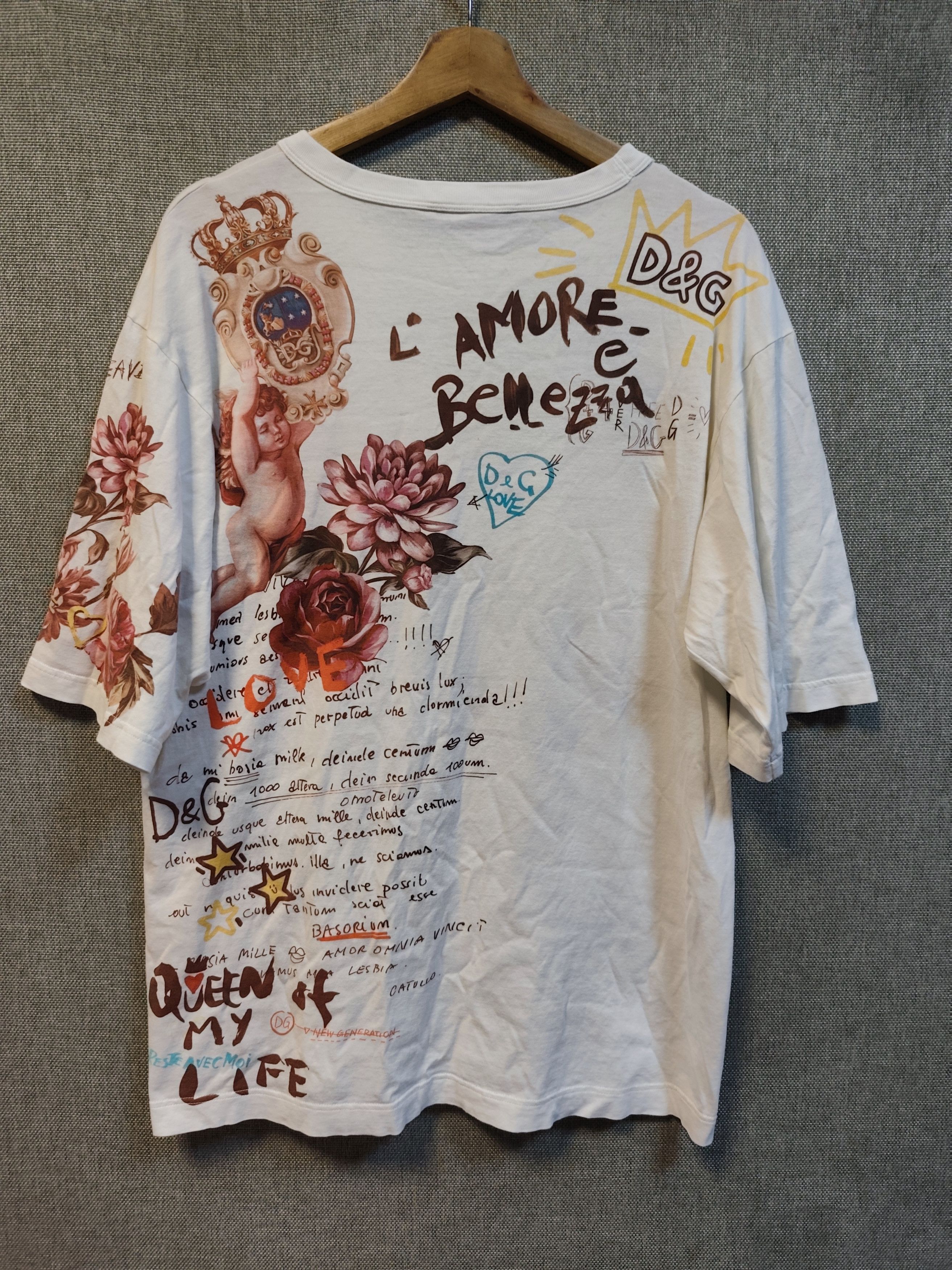 Dolce & Gabbana Dolce And Gabbana Queen Of My Life Tee Size US L / EU 52-54 / 3 - 2 Thumbnail
