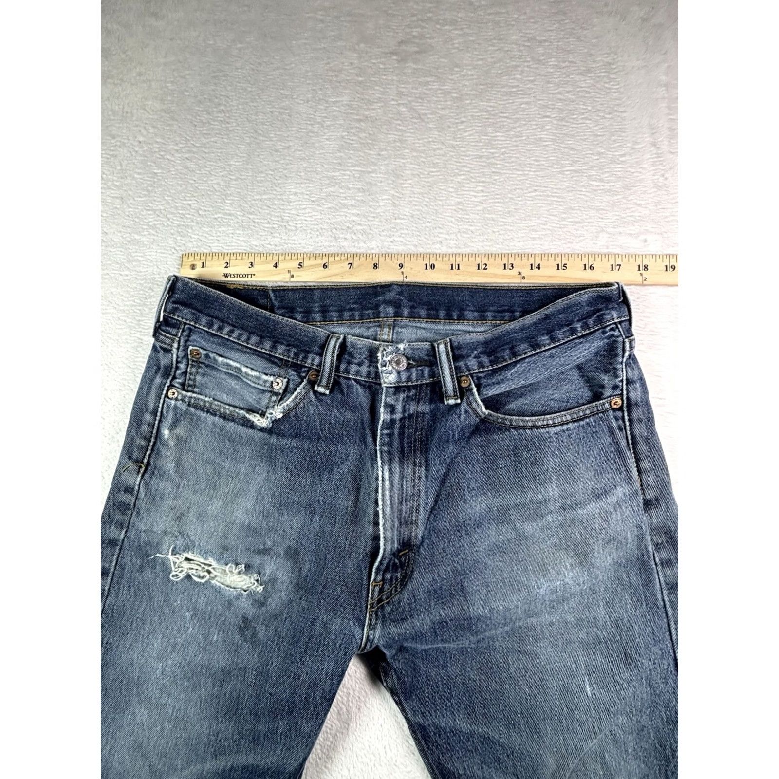 Levi's VINTAGE Levi's 505 Jeans Straight Denim Medium Wash 34x30 Men Size US 34 / EU 50 - 6 Thumbnail