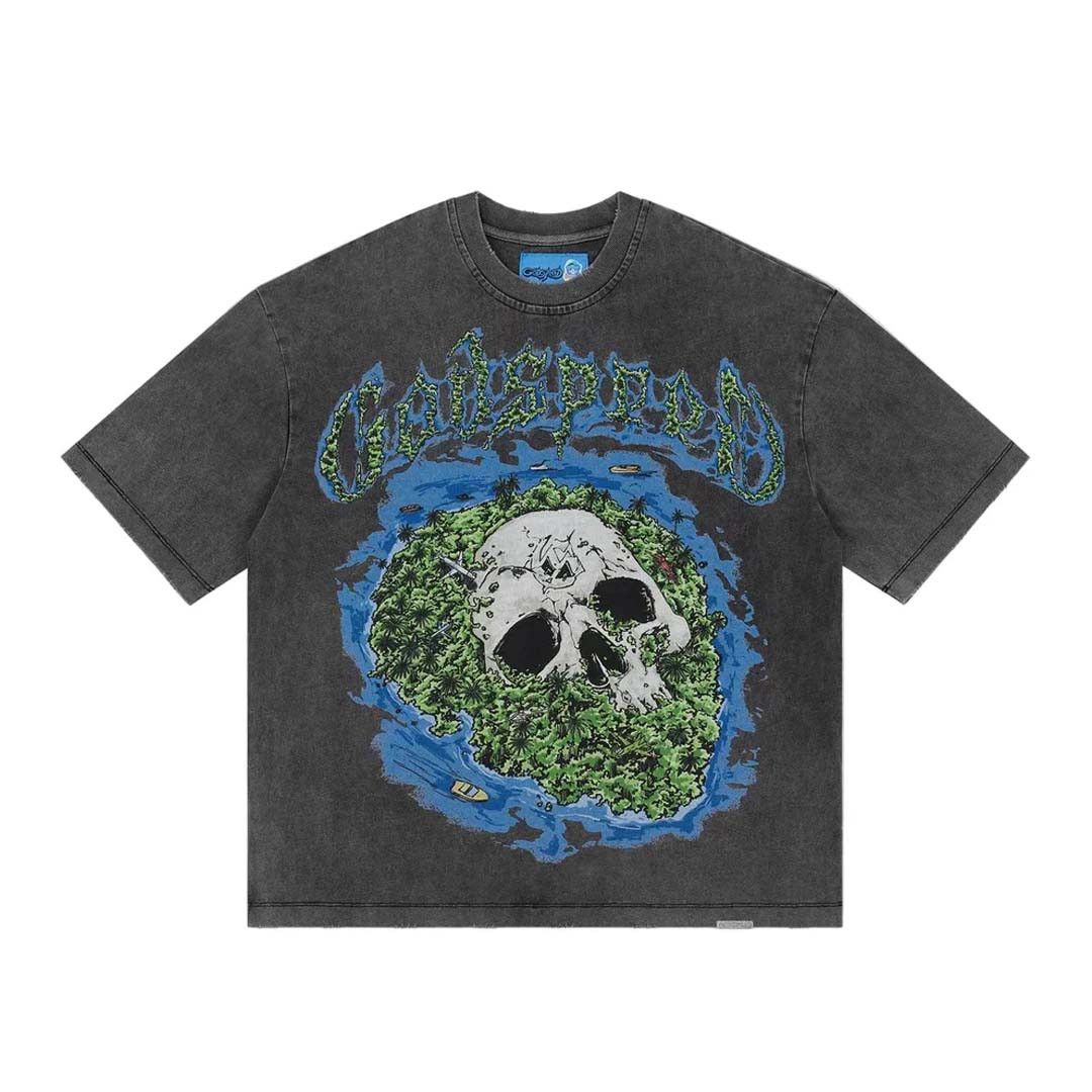 Godspeed Skull Island 2.0 Grey Wash Tee Size US M / EU 48-50 / 2 - 1 Thumbnail