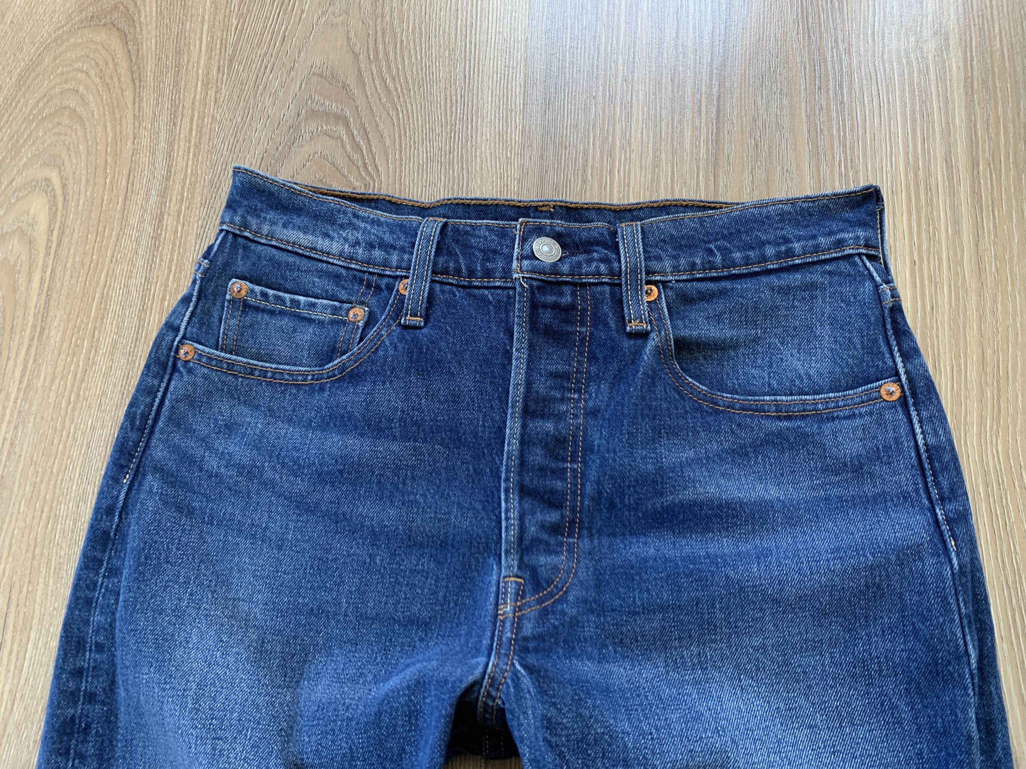 Levi's Womens Levi’s 501 Blue Wash Denim Jeans Size 27" / US 4 / IT 40 - 4 Thumbnail