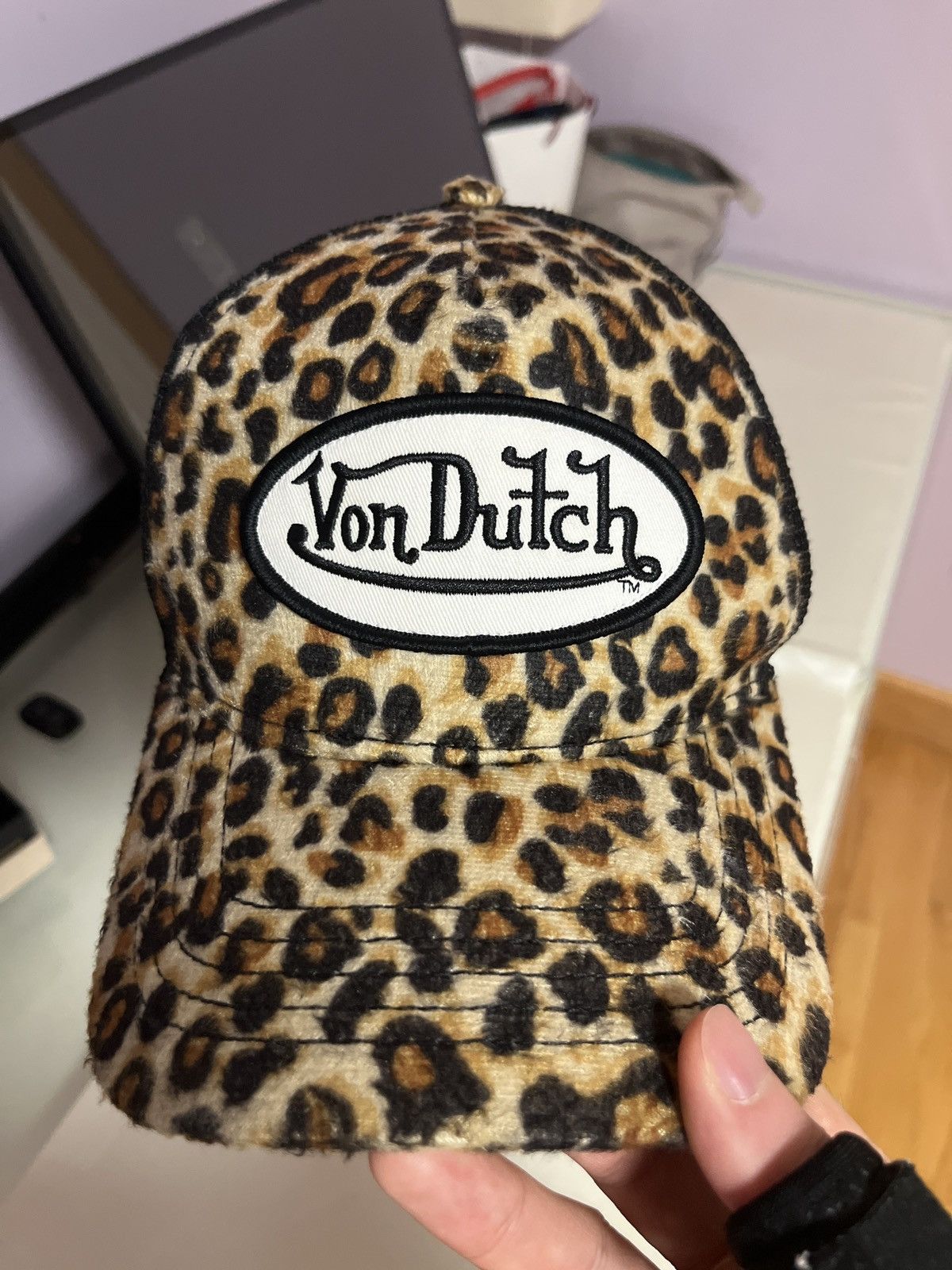 von dutch purple camo design cap 帽子 Von Dutch Hat | Grailed