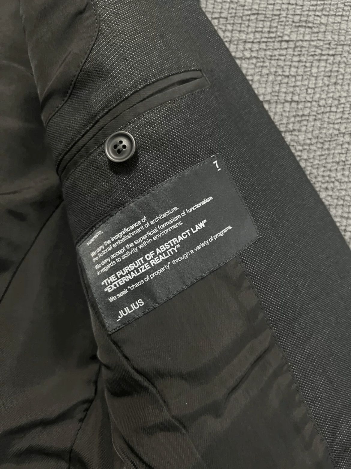Julius Sz 1 Julius 7 11AW Single Button Jacket Size US S / EU 44-46 / 1 - 4 Thumbnail