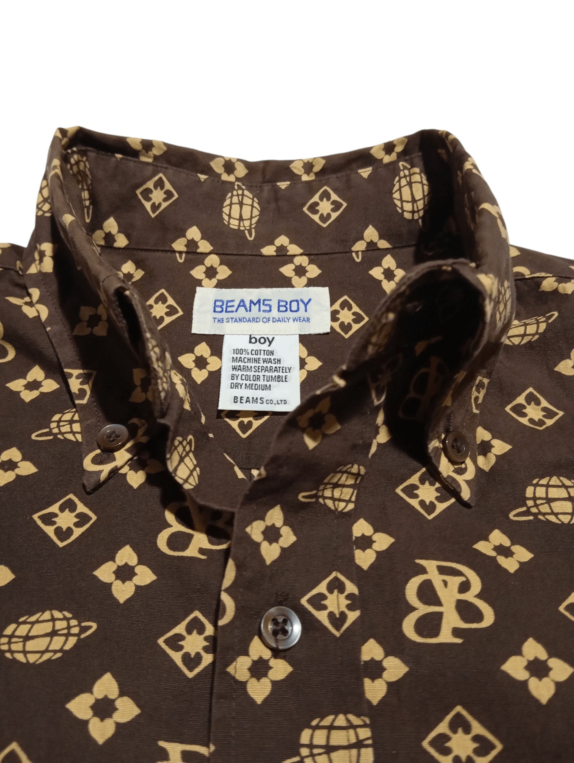 Beams Japan Beams Ripoff LV Monogram Buttons up Shirt Size US M / EU 48-50 / 2 - 4 Thumbnail