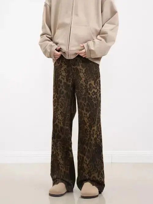Japanese Brand VIBE Vintage leopard print straight leg jeans Size US 32 / EU 48 - 5 Thumbnail