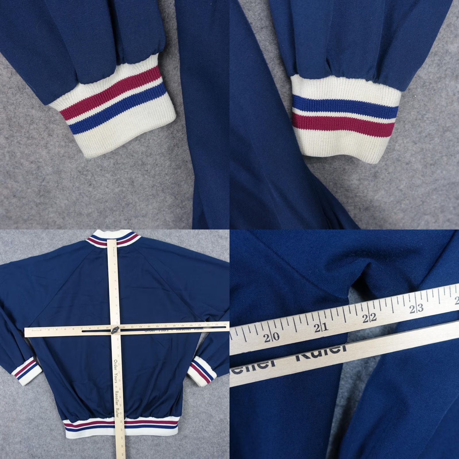 Fred Perry VINTAGE Fred Perry Track Jacket Mens Large Blue Full Zip Bomber Coach Crest 80s Size US L / EU 52-54 / 3 - 9 Thumbnail