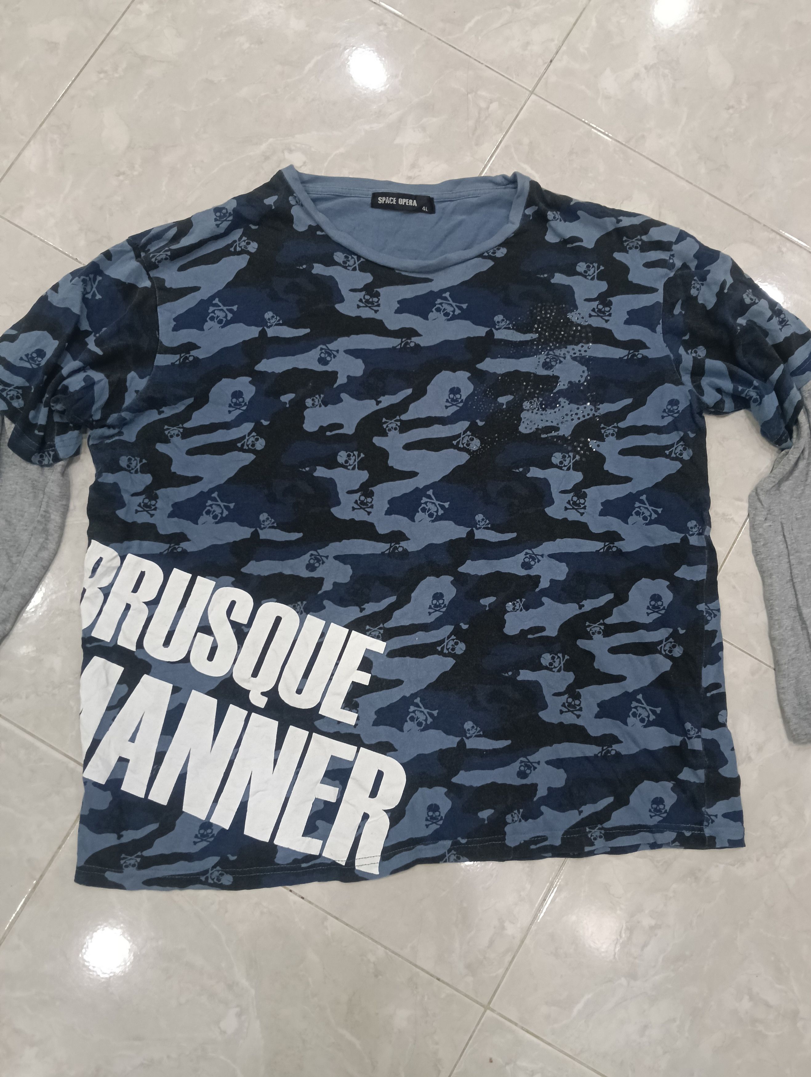 Hysteric Glamour Space Opera Japanese Skull Camo Size US XXL / EU 58 / 5 - 3 Thumbnail