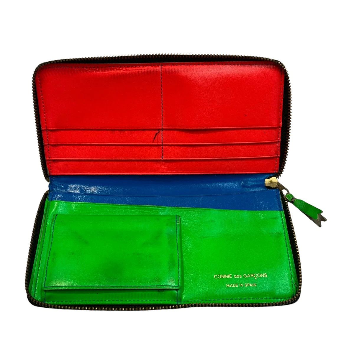 Wallet Round Zip Long Wallet Plain Blue