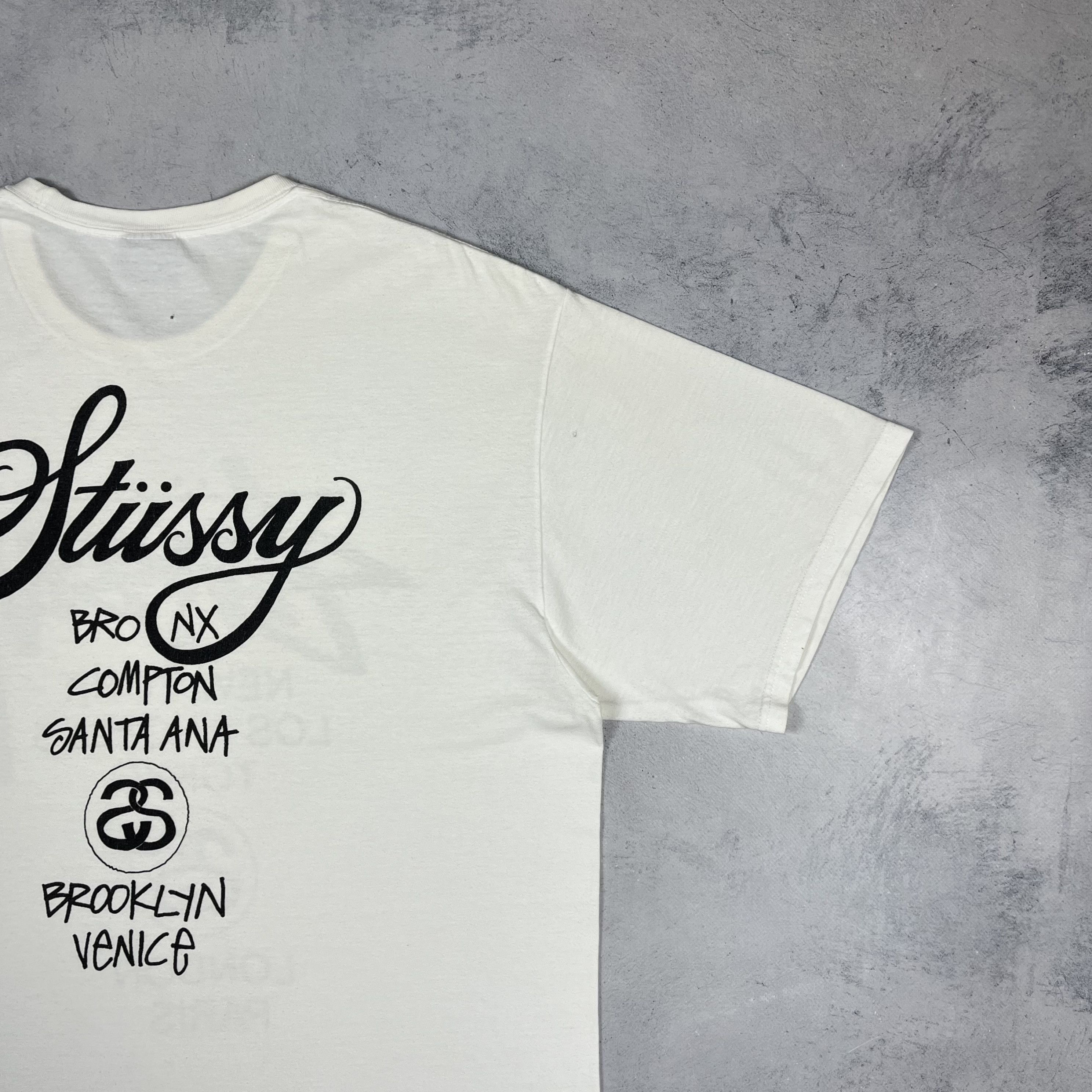 Stussy Vintage Stussy Tour Graffiti Y2K Big Logo T Shirt 2000’s Size US XL / EU 56 / 4 - 3 Thumbnail