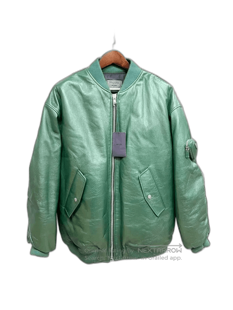 Prada Prada x Raf Simons Green Bomber Jacket. Size US S / EU 44-46 / 1 - 1 Thumbnail