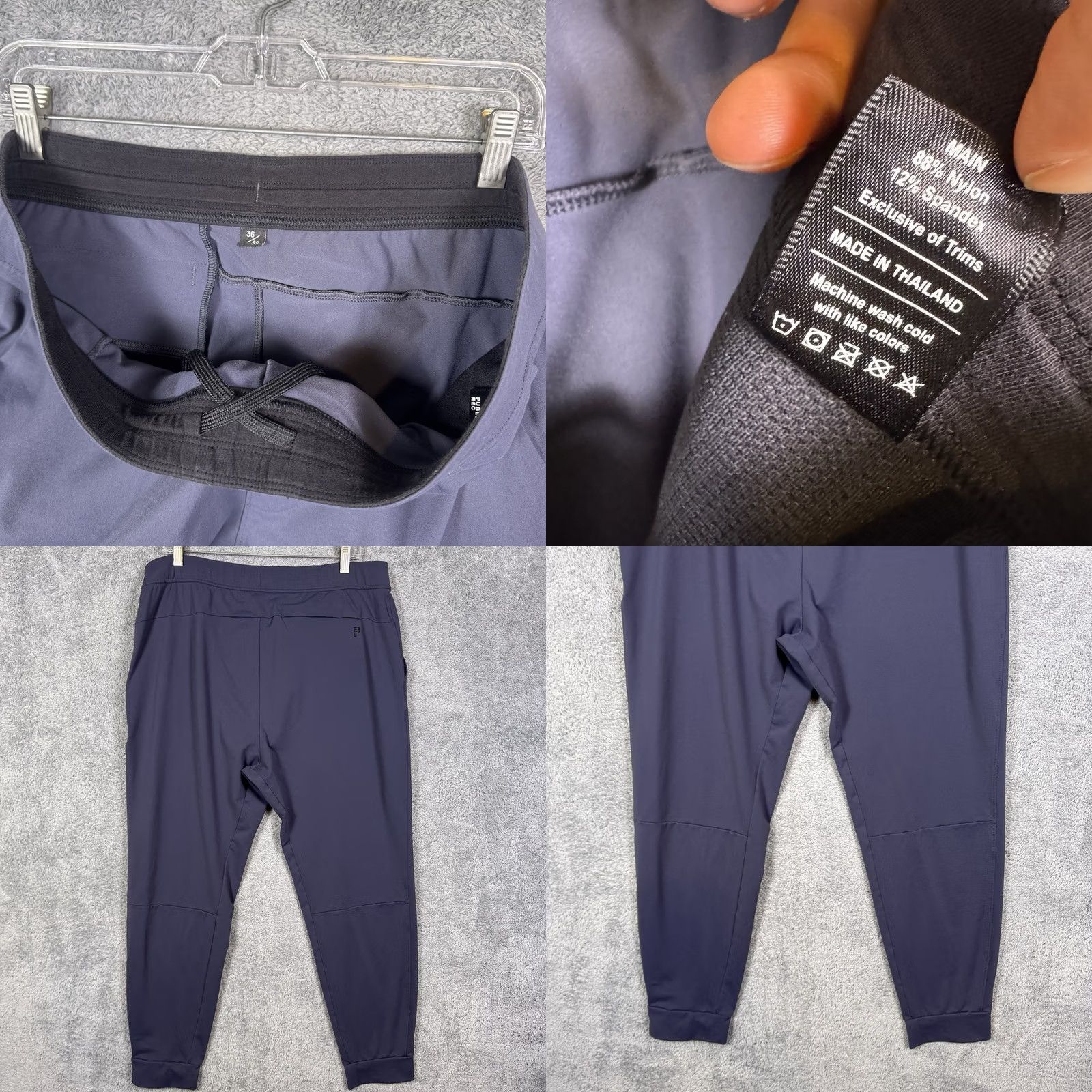 Vintage Public Rec Gamechanger Joggers Mens 36x32 Tech Pants Taper Cuff Blue Size US 36 / EU 52 - 9 Thumbnail
