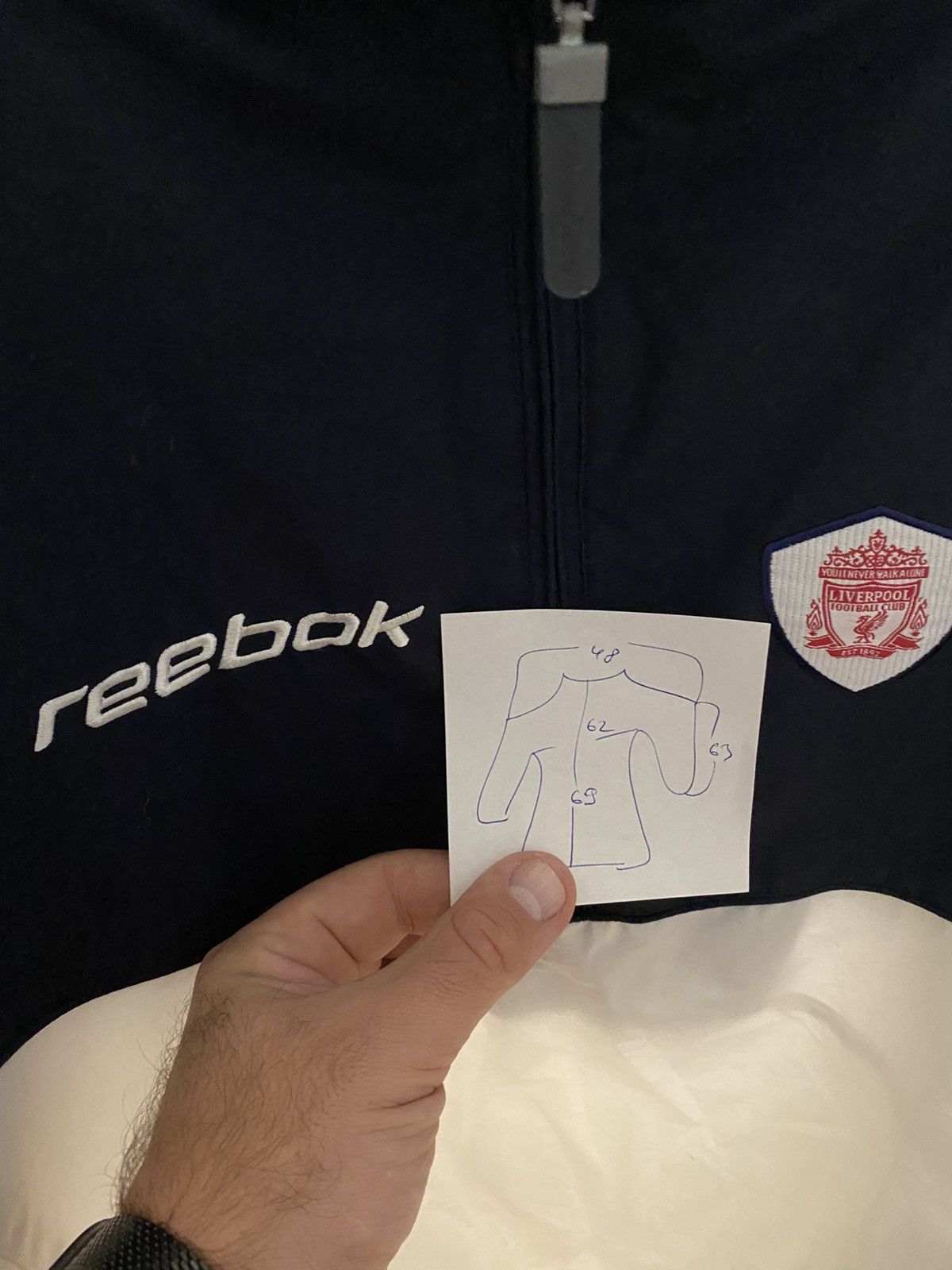 Reebok Vintage LIVERPOOL 2001 2002 1/2 Zip Training Jacket Reebok Size US L / EU 52-54 / 3 - 7 Thumbnail
