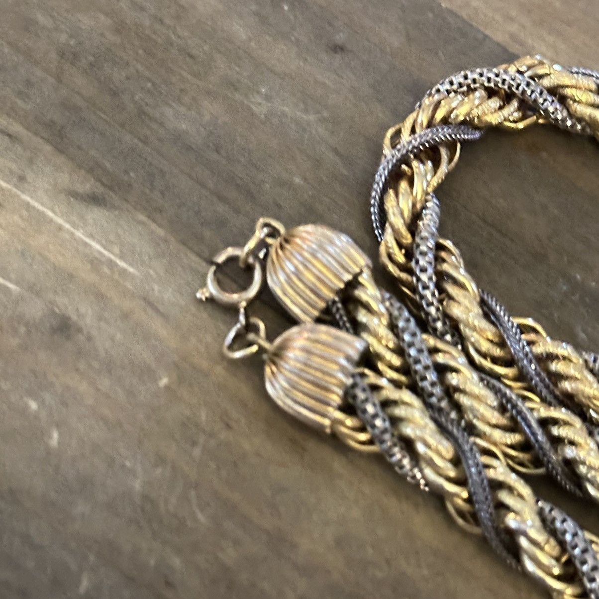 Vintage Vintage chunky multi twisted rope chain necklace Size ONE SIZE - 3 Thumbnail