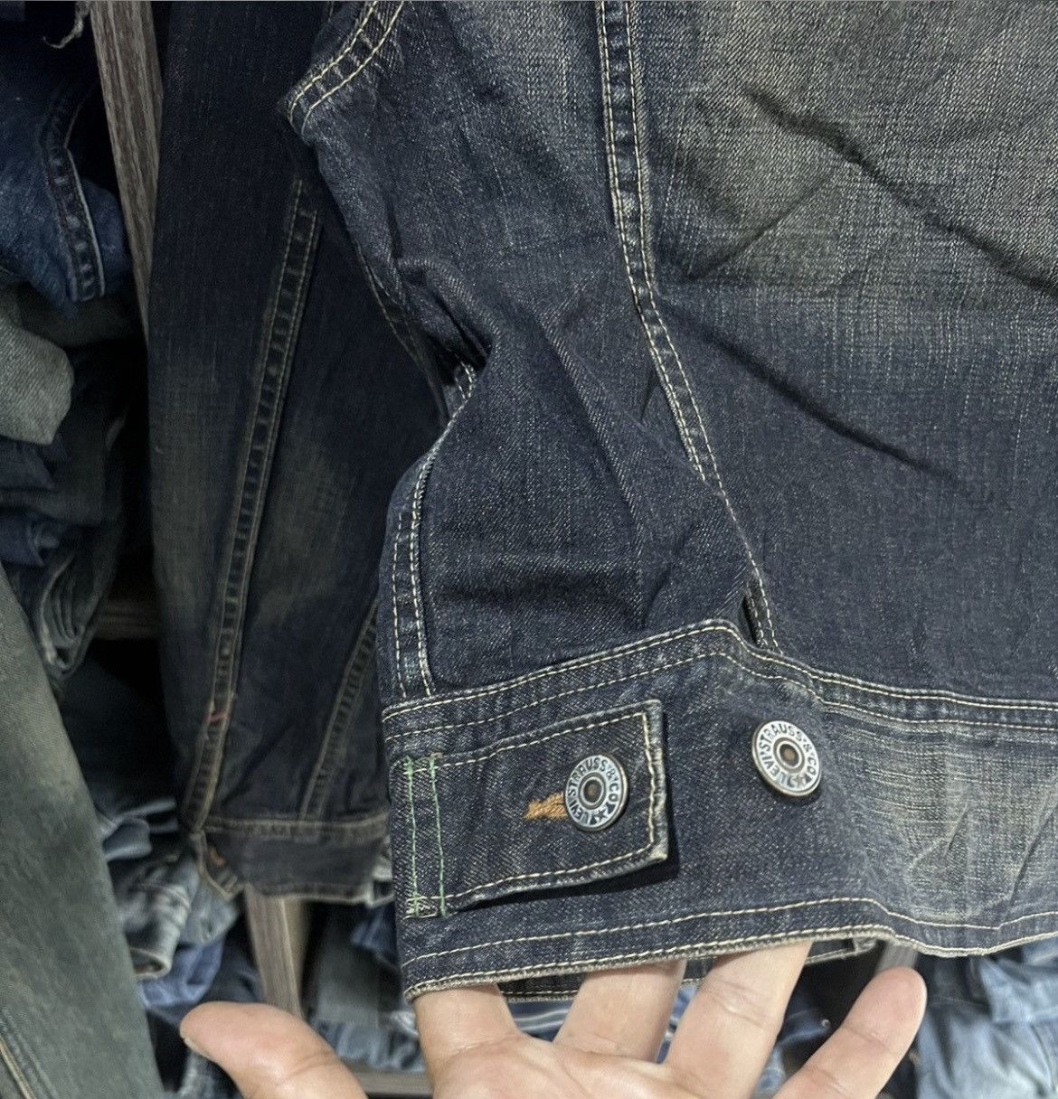 Levi's 🔥Vintage Levis Redloop Denim Jacket Size S / US 4 / IT 40 - 15 Thumbnail