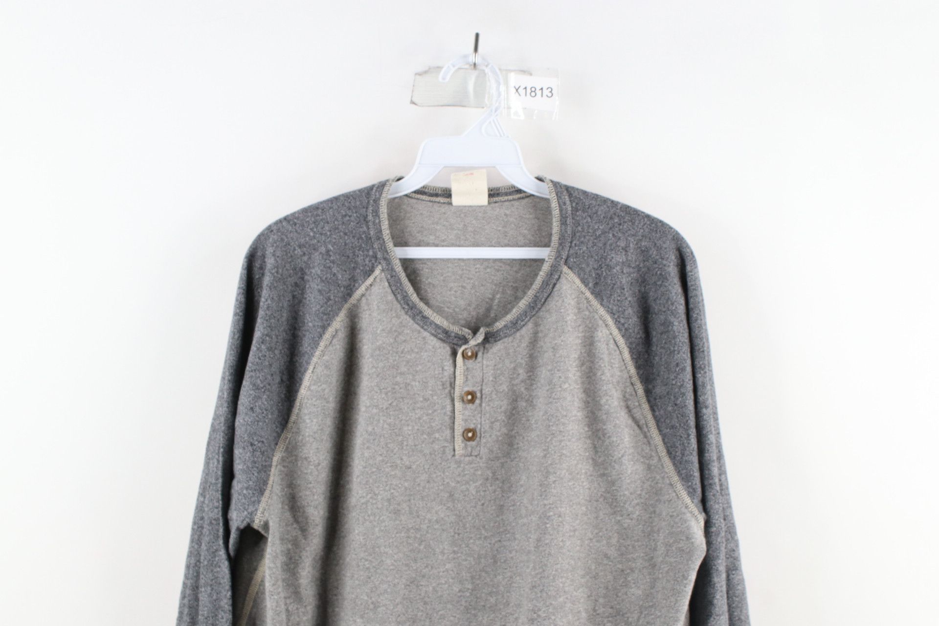 Polo Ralph Lauren Vintage Ralph Lauren Denim Long Sleeve Henley T-Shirt Gray Size US L / EU 52-54 / 3 - 2 Thumbnail