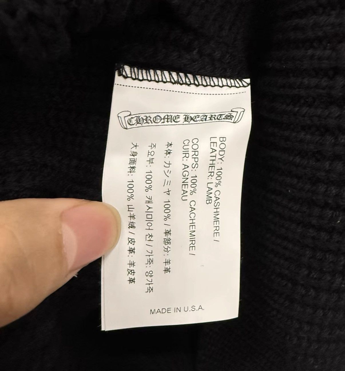 Chrome Hearts Cashmere triple cross patch cardigan Size US L / EU 52-54 / 3 - 4 Thumbnail