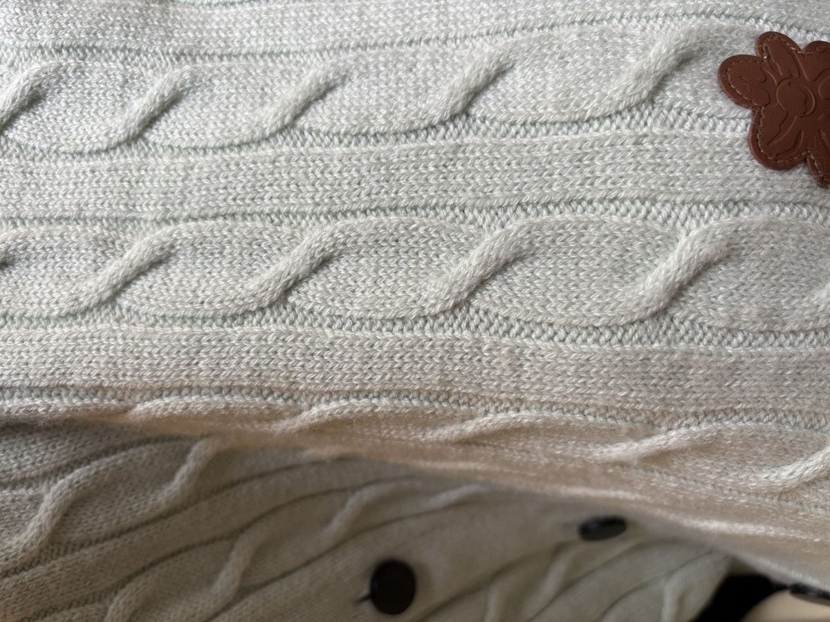 Golf le Fleur GOLF le FLEUR Faux Fur Collar Cable Knit Cardigan - Mint Size US S / EU 44-46 / 1 - 7 Thumbnail