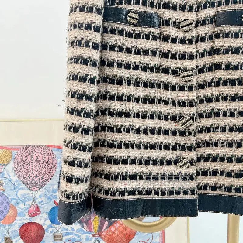 Chanel Chanel Colorblock Wool Jacket for Women . Size L / US 10 / IT 46 - 3 Thumbnail