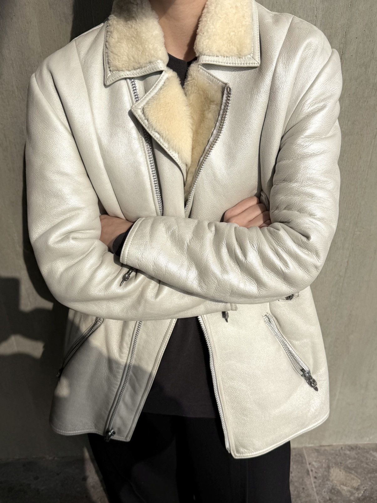 Chrome Hearts Chrome Hearts Vintage 2000s Leather & Shearling Coat Jacket Size US M / EU 48-50 / 2 - 2 Thumbnail
