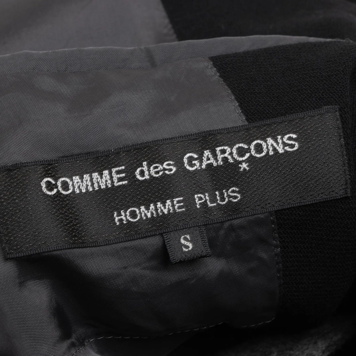 Comme des Garcons Homme Plus Felt Wool Paste Design 1B Jacket in Black Gray Size S Size US S / EU 44-46 / 1 - 20 Thumbnail
