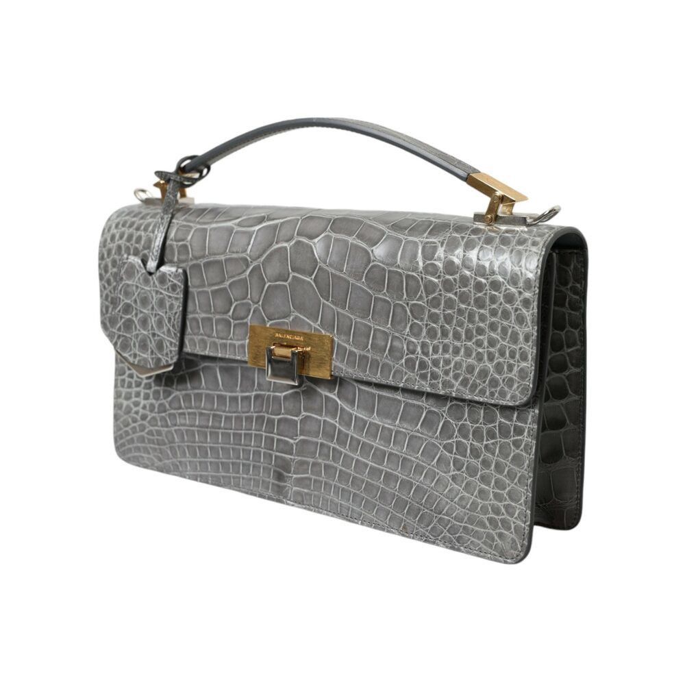 Balenciaga Balenciaga Alligator Leather Medium Shoulder Bag Size ONE SIZE - 2 Thumbnail