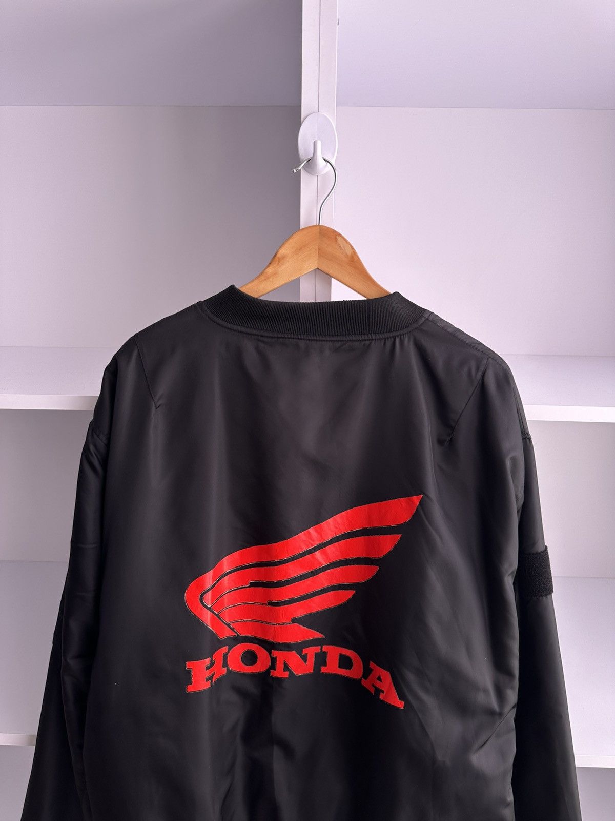 Honda Vintage Honda Racing Black Mens Bomber Jacket Sz XXL Size US XXL / EU 58 / 5 - 6 Thumbnail