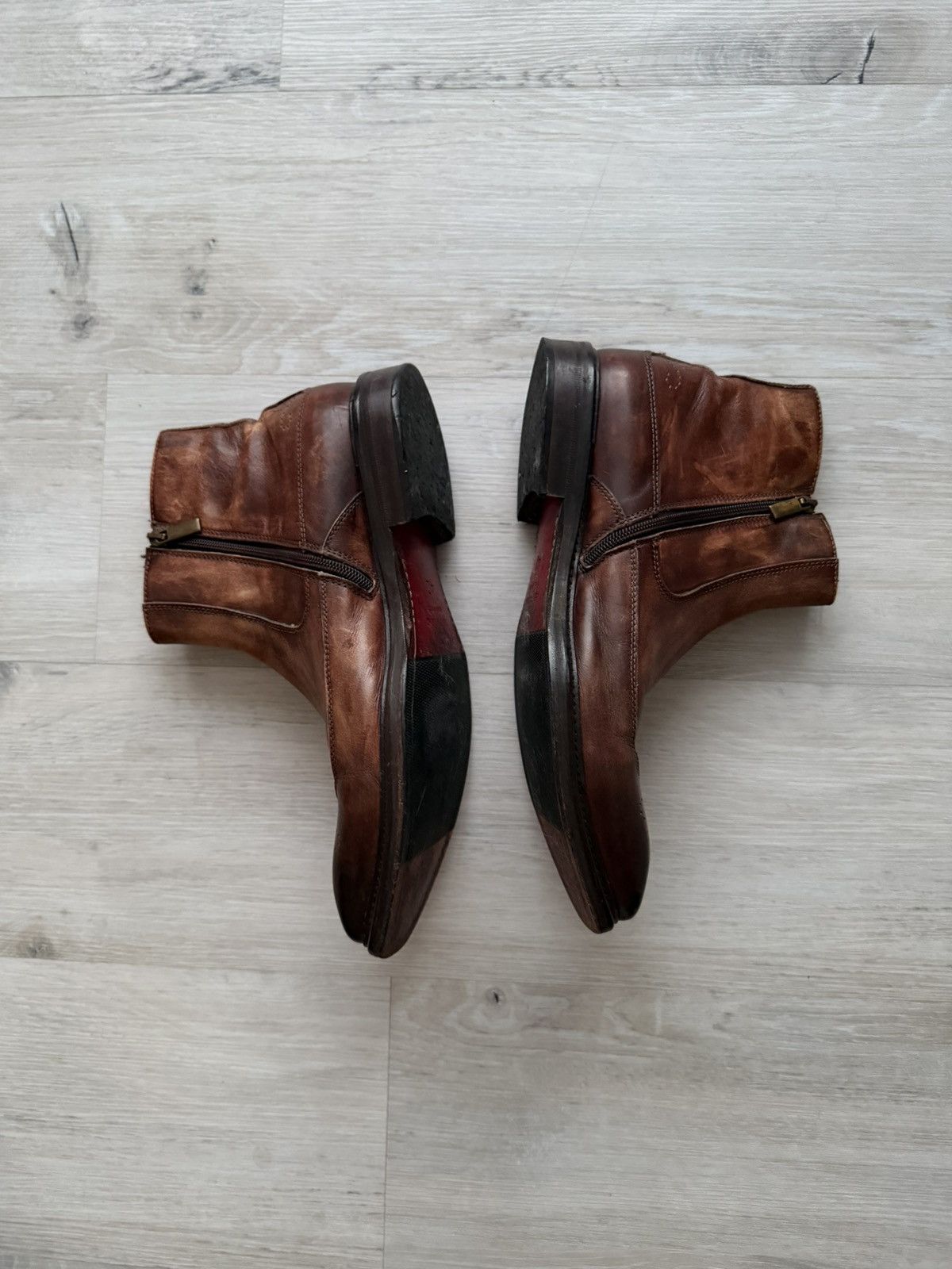 If Six Was Nine Vintage Italian AS 98 Like Guidi 795v Leather Biker Boots Size US 9 / EU 42 - 9 Thumbnail