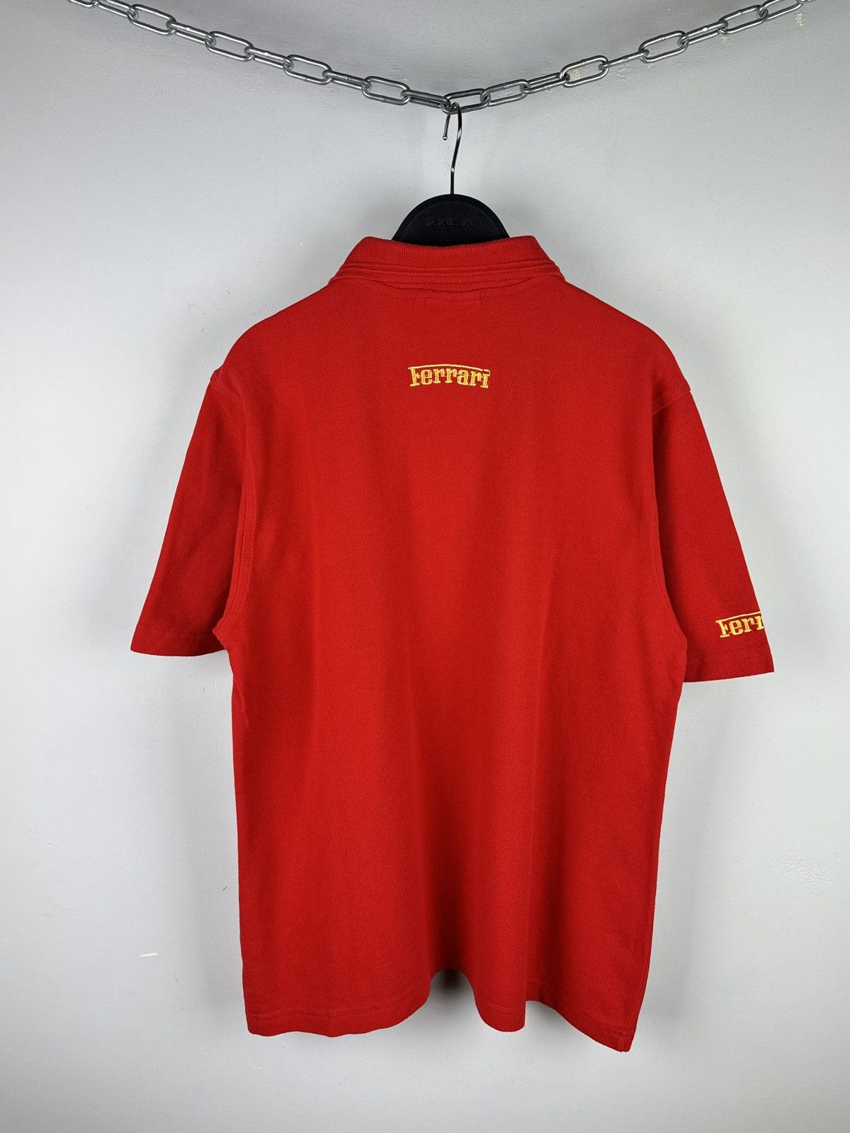Ferrari × Vintage Vintage 90’s Ferrari Michael Schumacher Racing Polo T-shirt Size US M / EU 48-50 / 2 - 9 Thumbnail