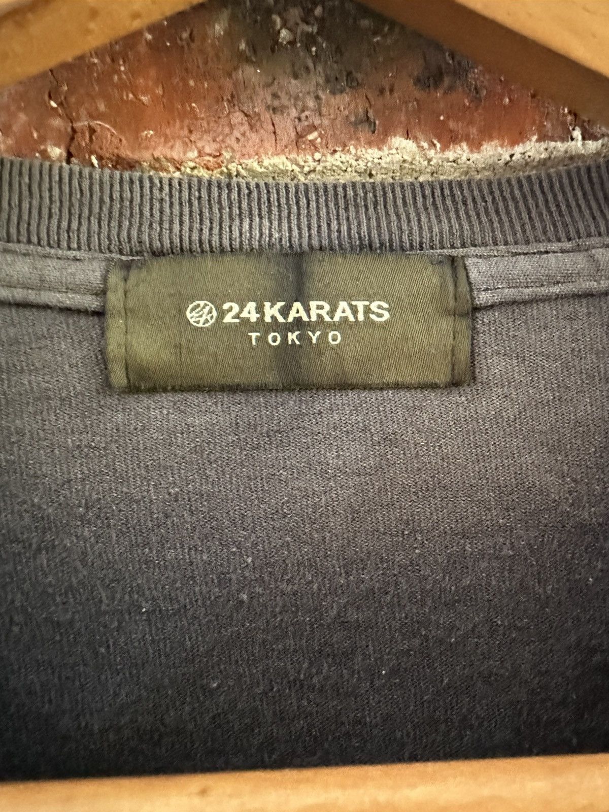 Japanese Brand Thrashed 24 Karats Long Sleeve Sun Faded Tee Grunge Size US XXL / EU 58 / 5 - 5 Thumbnail