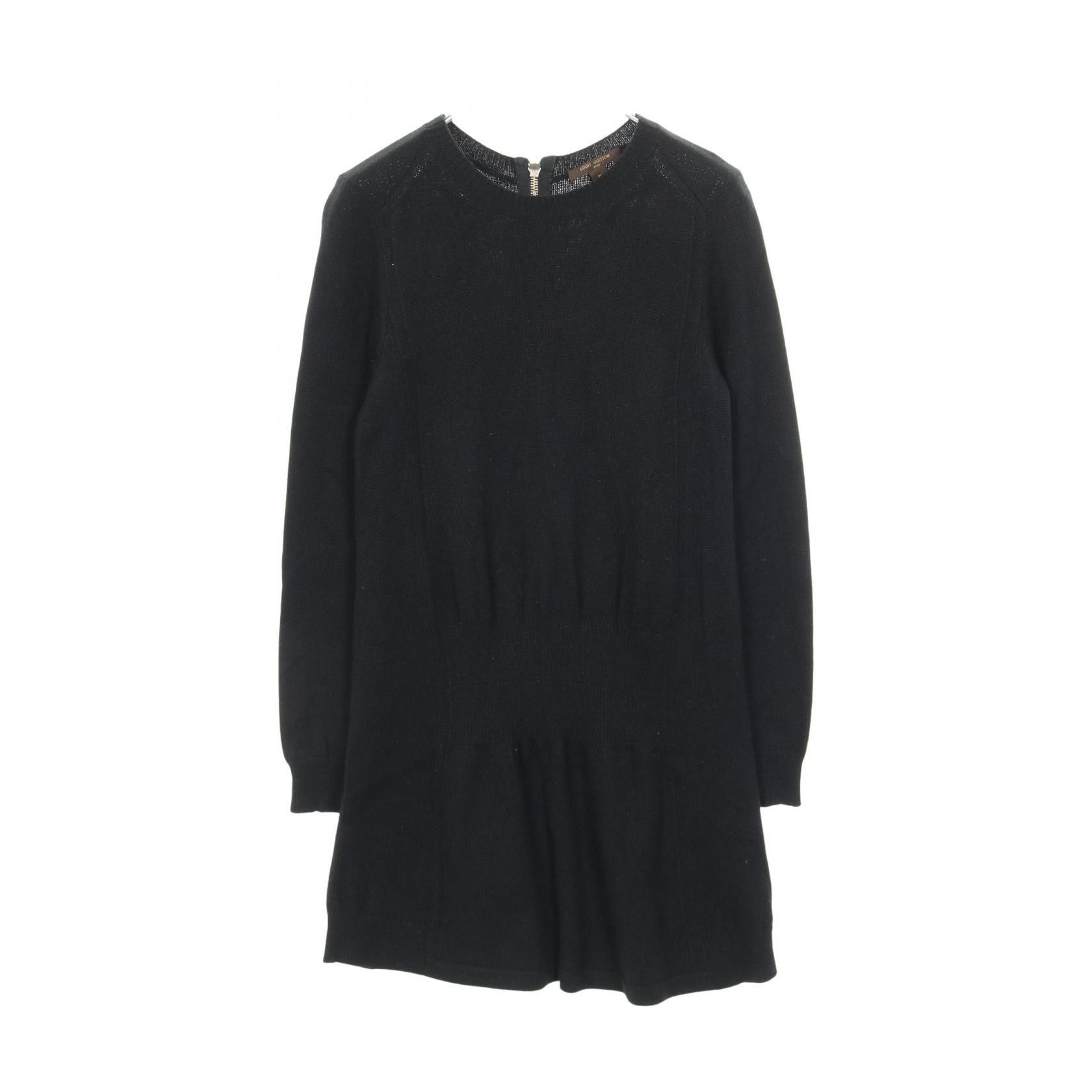 Louis Vuitton Louis Vuitton Louis Vuitton Cashmere Dress Textile Dresses RW102AWRKD04MWB DUTY FREE for USA Size ONE SIZE - 1 Thumbnail