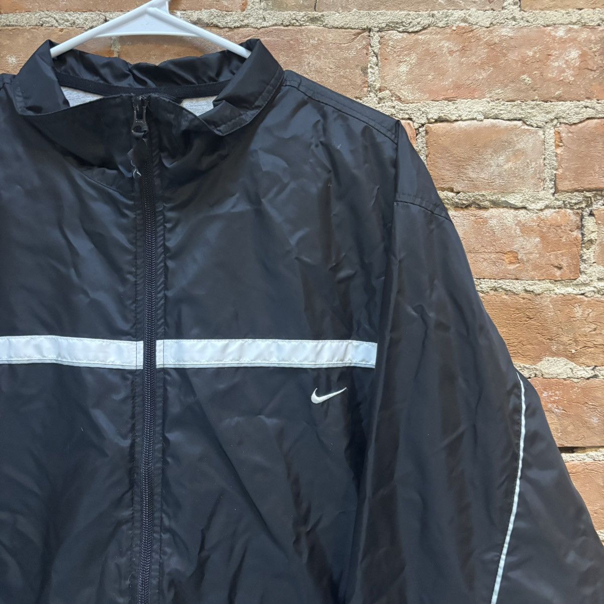 Nike × Vintage $75 Early 2000s Silver Tag Nike Windbreaker Jacket Size US XL / EU 56 / 4 - 2 Thumbnail