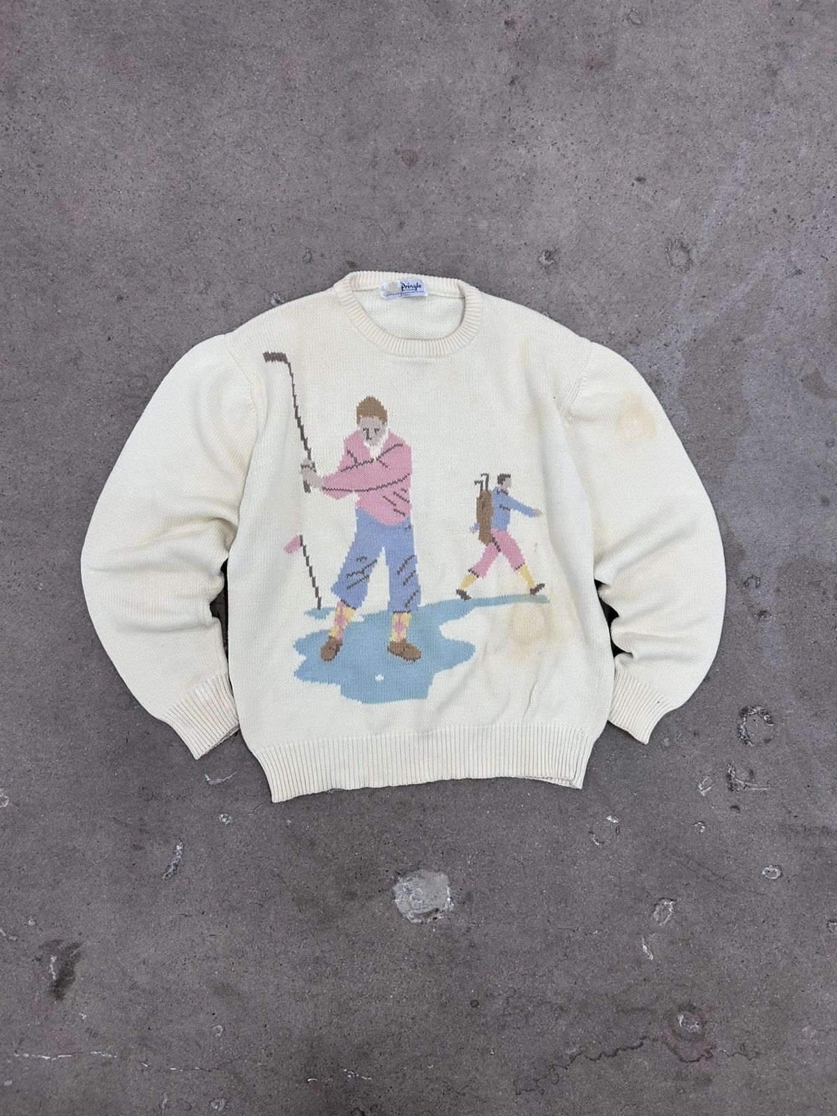 Vintage Vintage Pringle of Scotland XL Golf Sweater Size US L / EU 52-54 / 3 - 1 Thumbnail