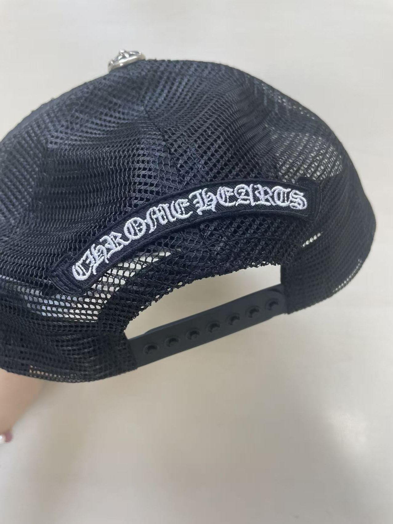 Chrome Hearts Chrome Hearts Pony Hair Triple Cross Patch Baseball Cap Size ONE SIZE - 7 Thumbnail