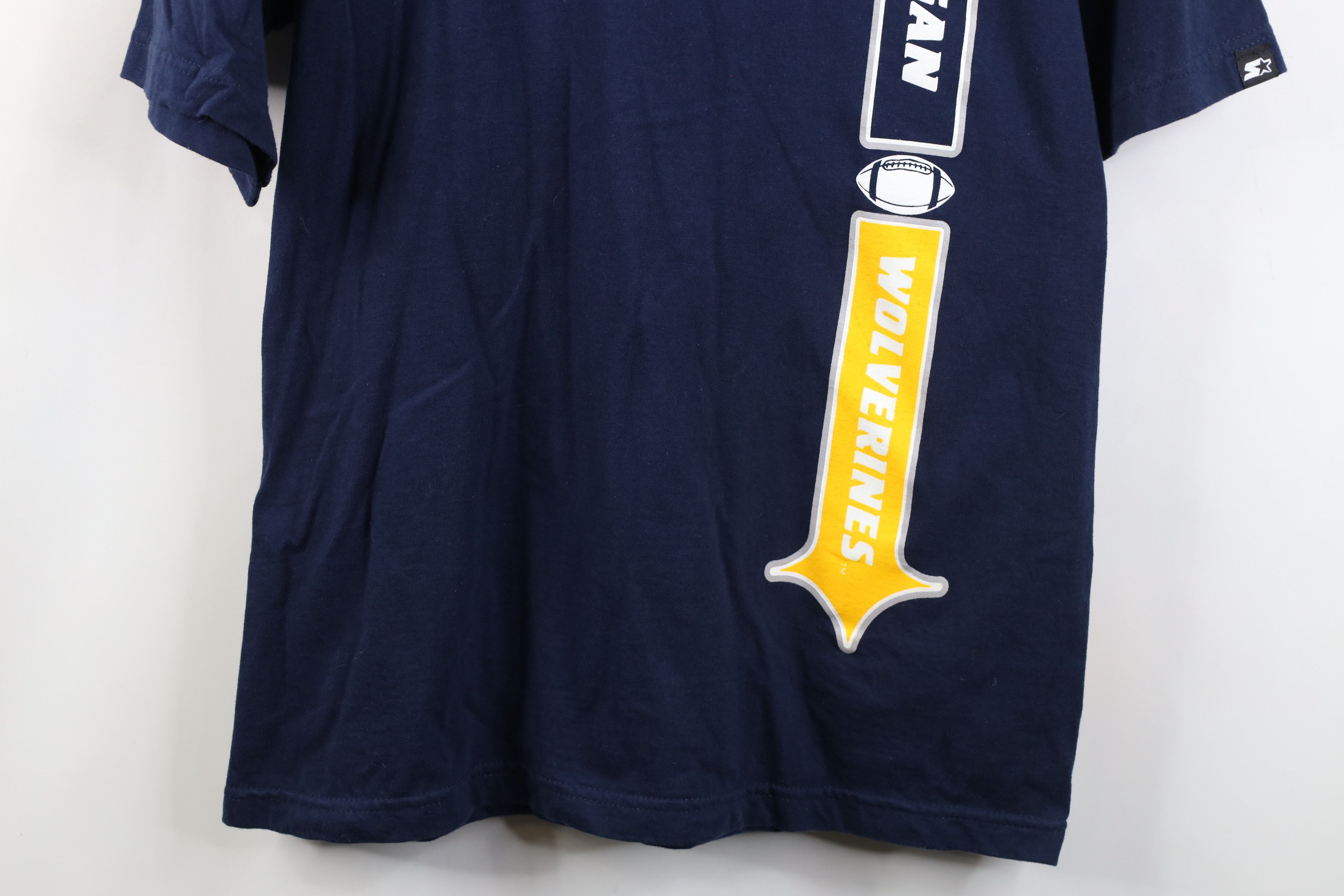 Starter Vintage 90s Starter University of Michigan Football T-Shirt Size US M / EU 48-50 / 2 - 3 Thumbnail