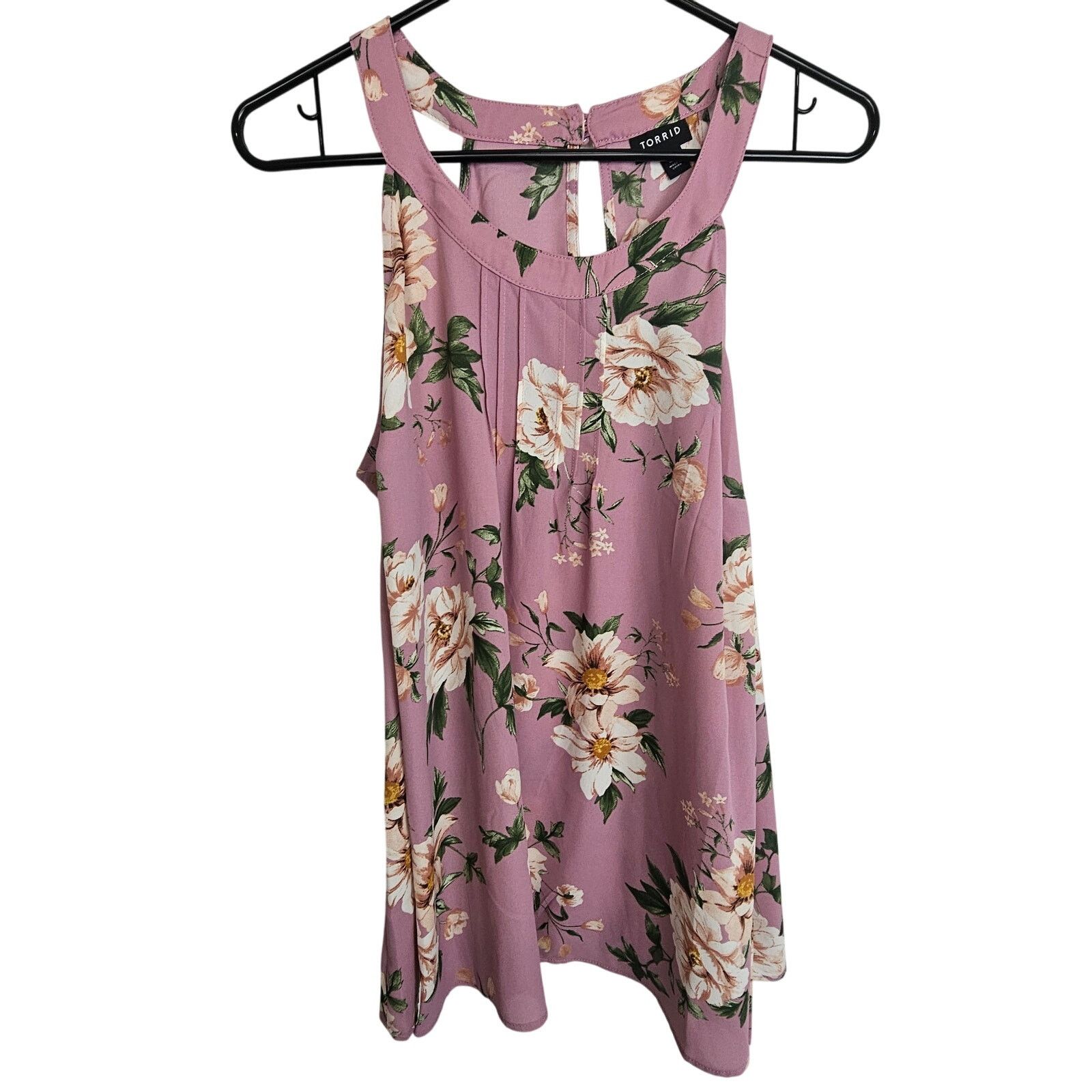 Torrid Torrid Floral Georgette Halter Tank Plus Size 00X Romantic Size XXS / US 00 / IT 34 - 1 Thumbnail