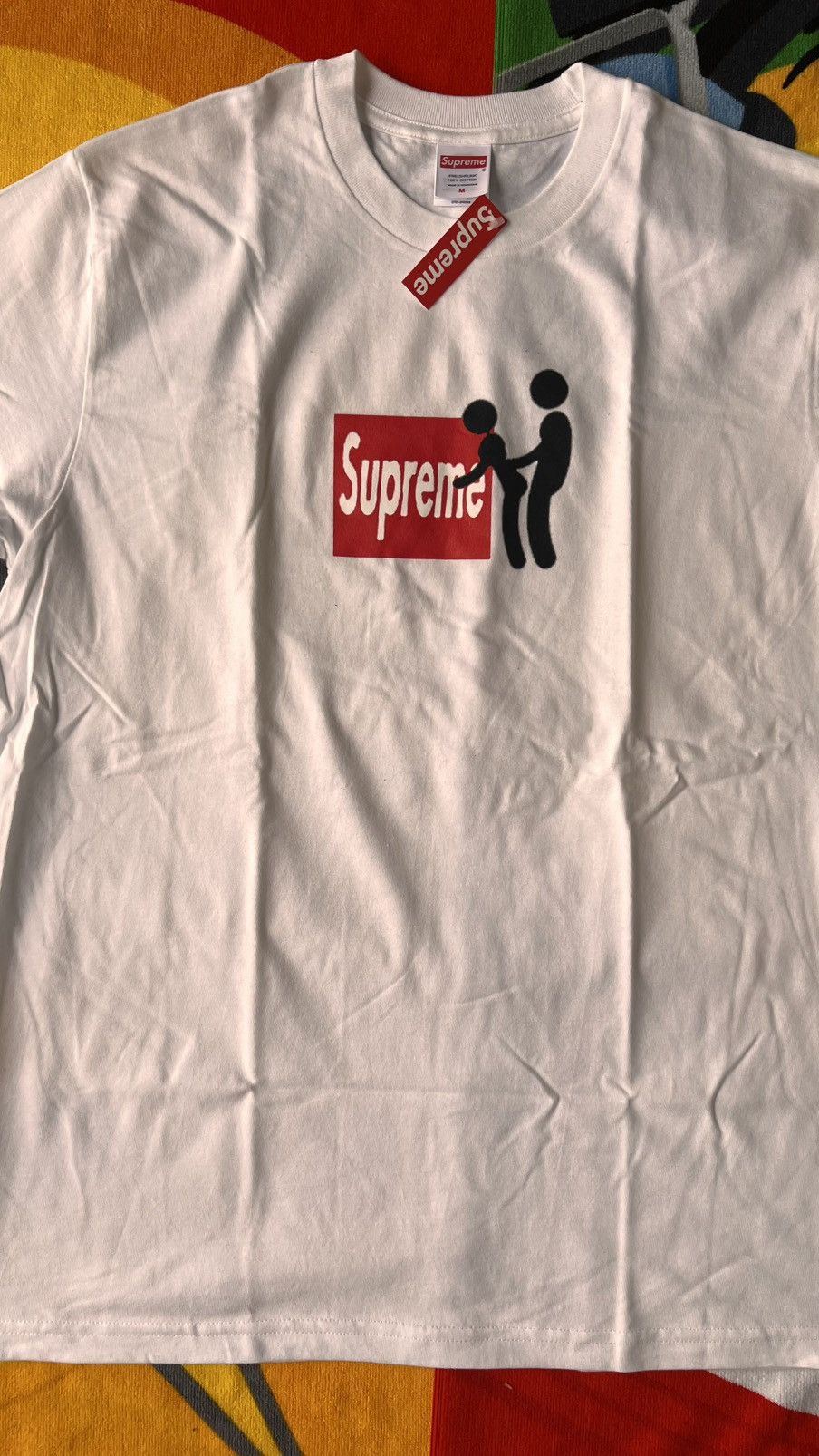 Supreme Supreme Stick Figure xxx sex doggy t-shirt white box logo Size US M / EU 48-50 / 2 - 9 Thumbnail