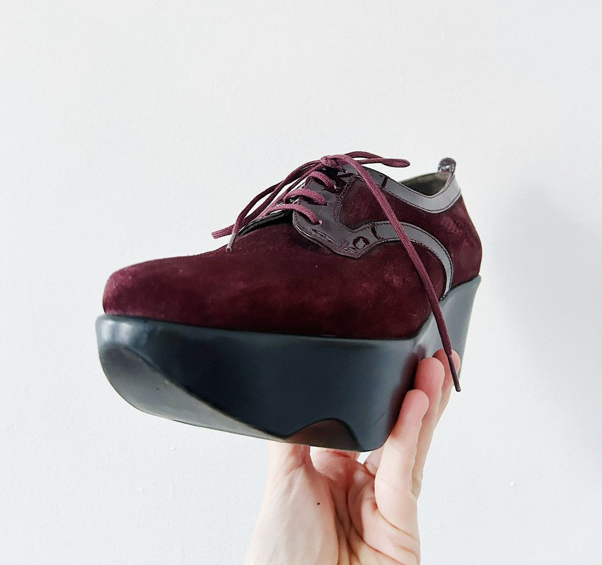 Robert Clergerie Robert Clergerie burgundy wedges made in France Size US 6.5 / IT 36.5 - 4 Thumbnail