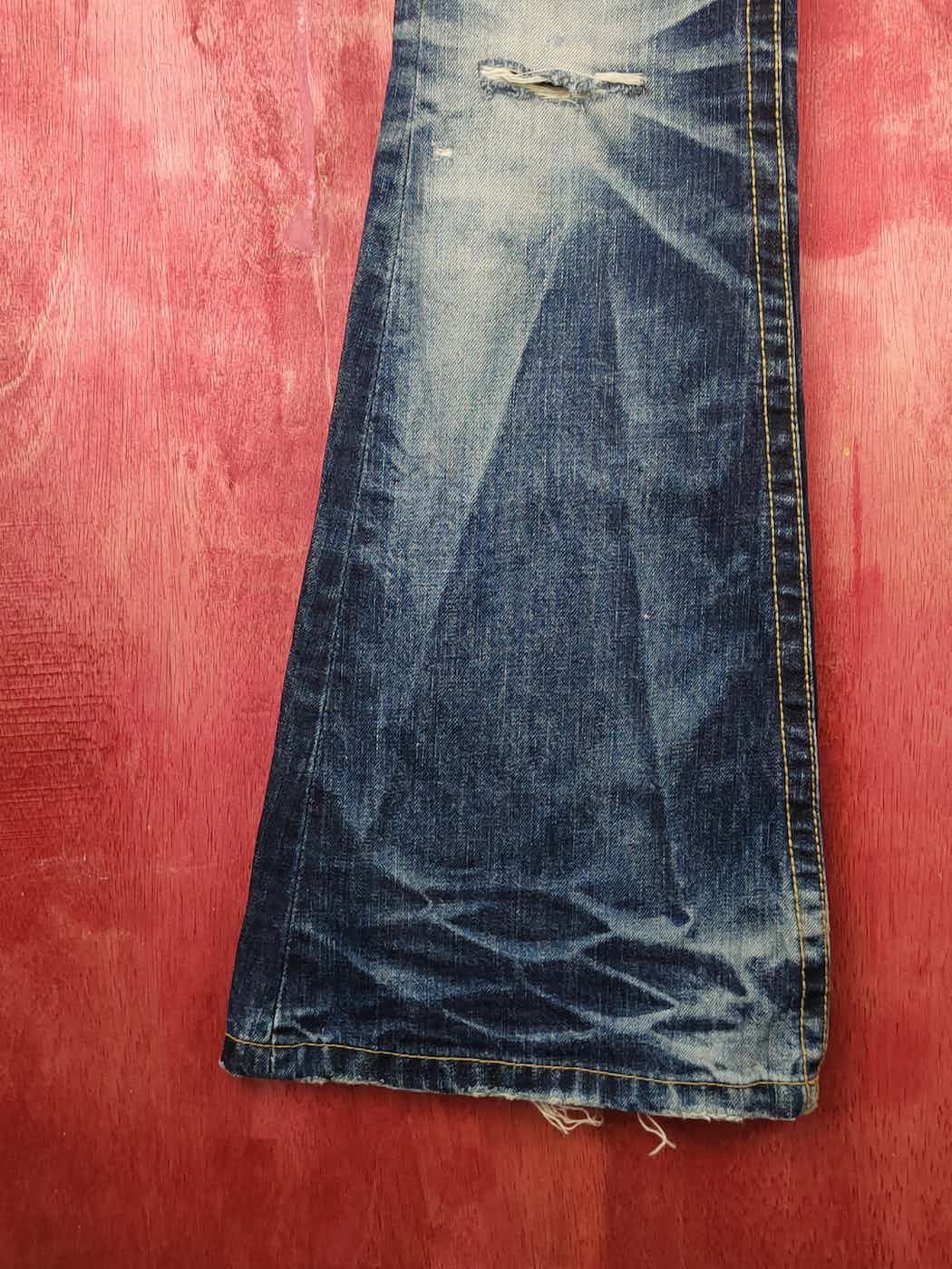 If Six Was Nine DL Lolita Distressed faded ripped Bootcut jeans Denim #S1539 Size 28" / US 6 / IT 42 - 17 Thumbnail