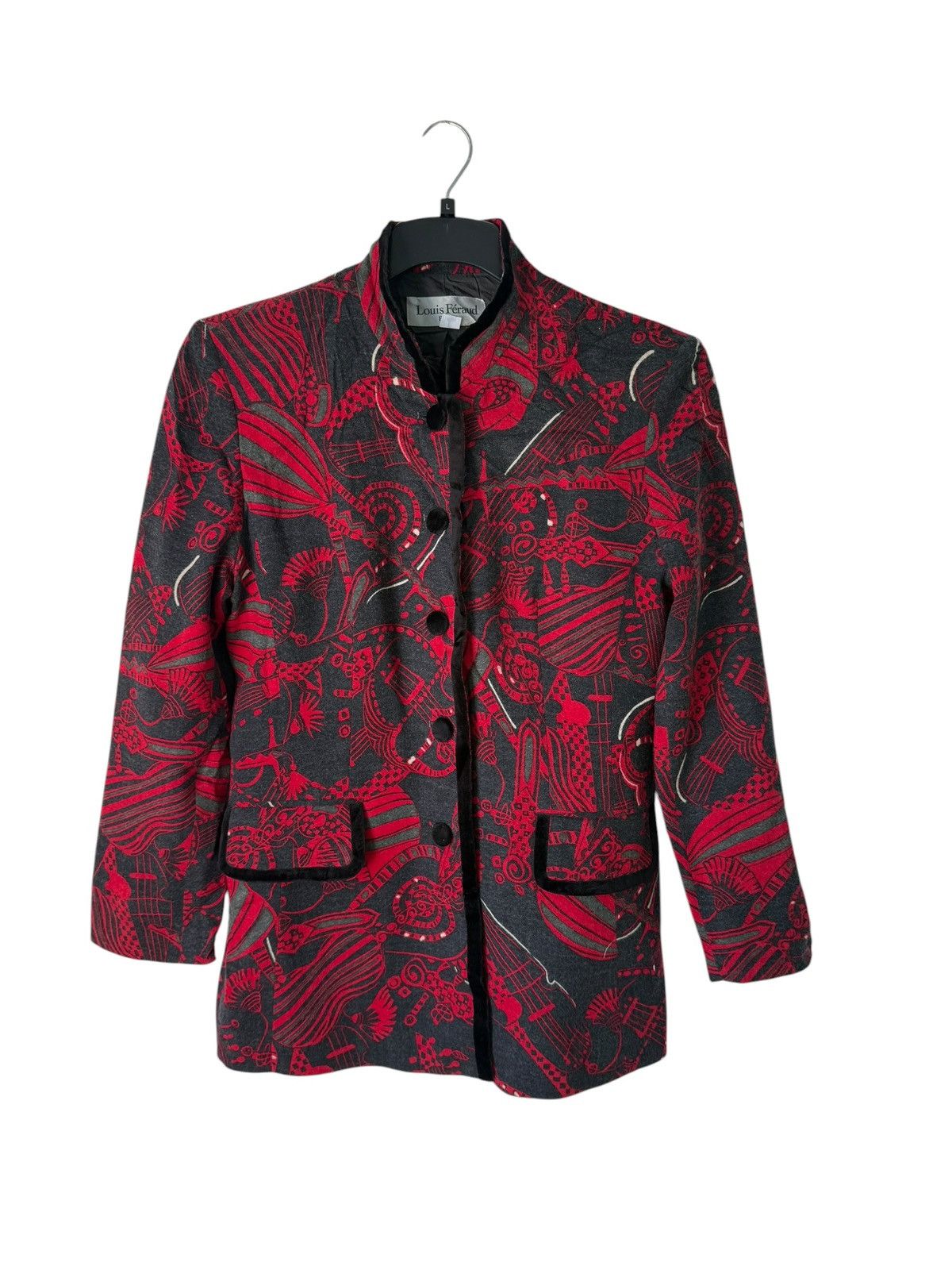 Louis Feraud Vintage Louis Feraud Paris Wool Block Colour Jacket